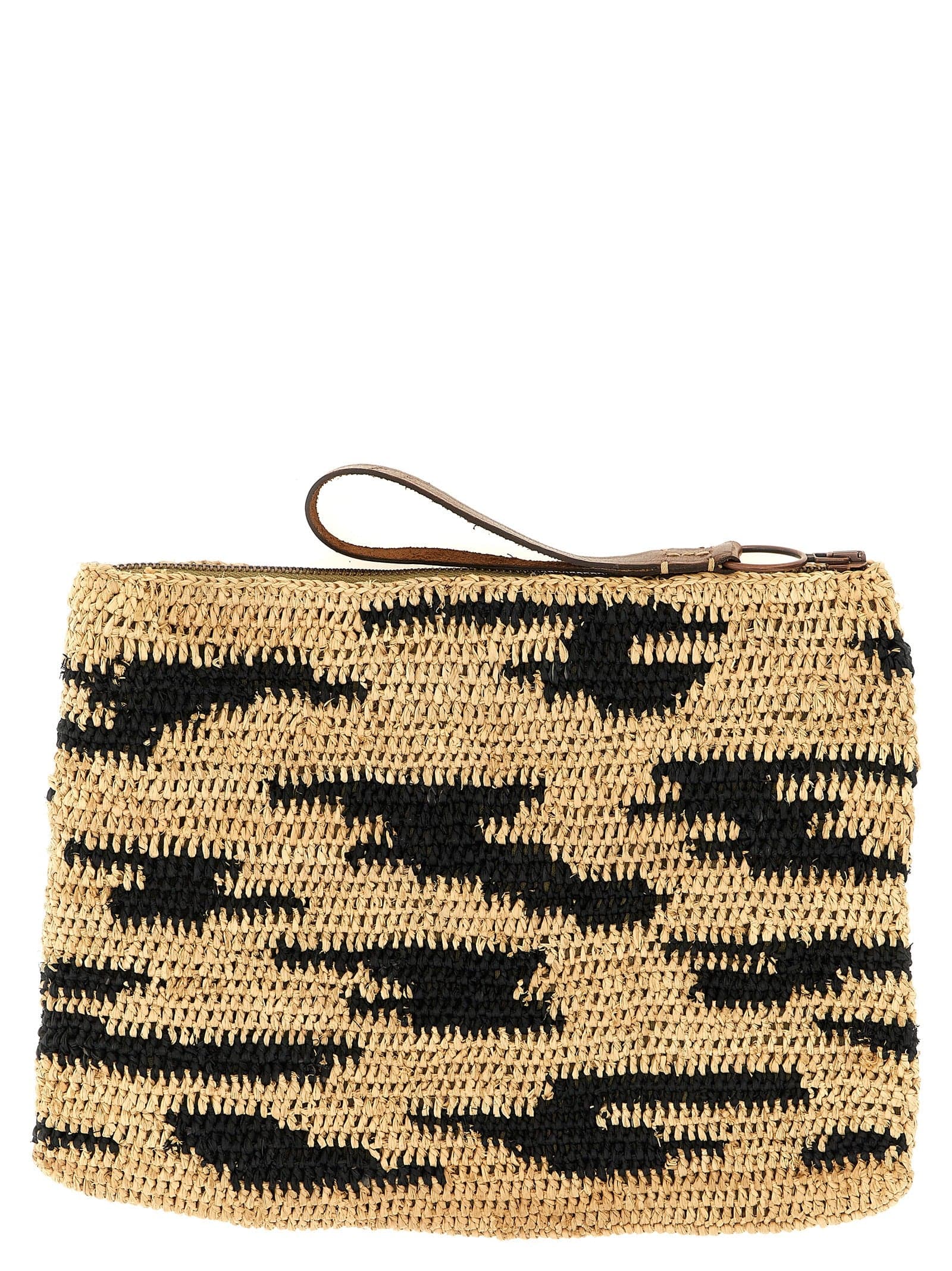Multicolor Raffia Clutch Bag - 2