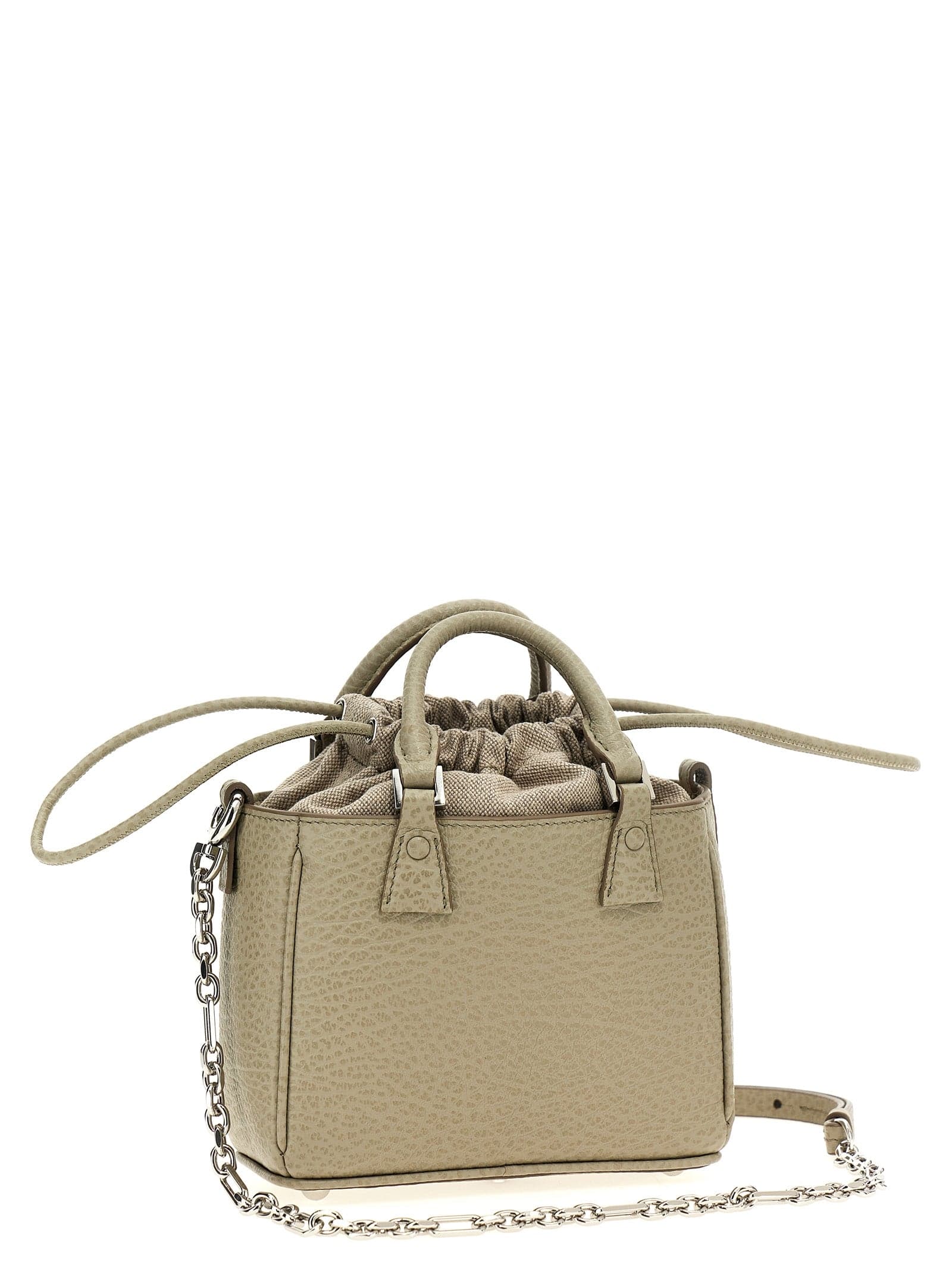 Gray Calfskin Handbag - 2