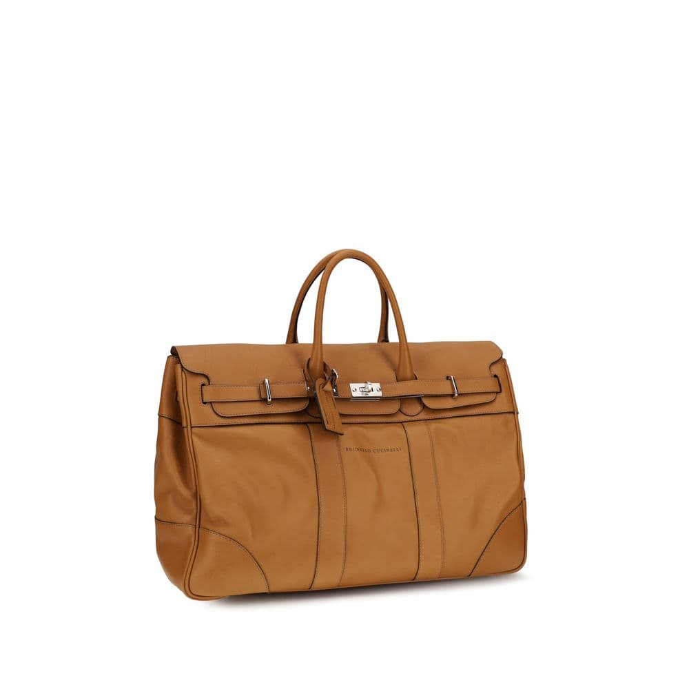 Brown Calf Leather Bos Taurus Luggage And Travel - 2