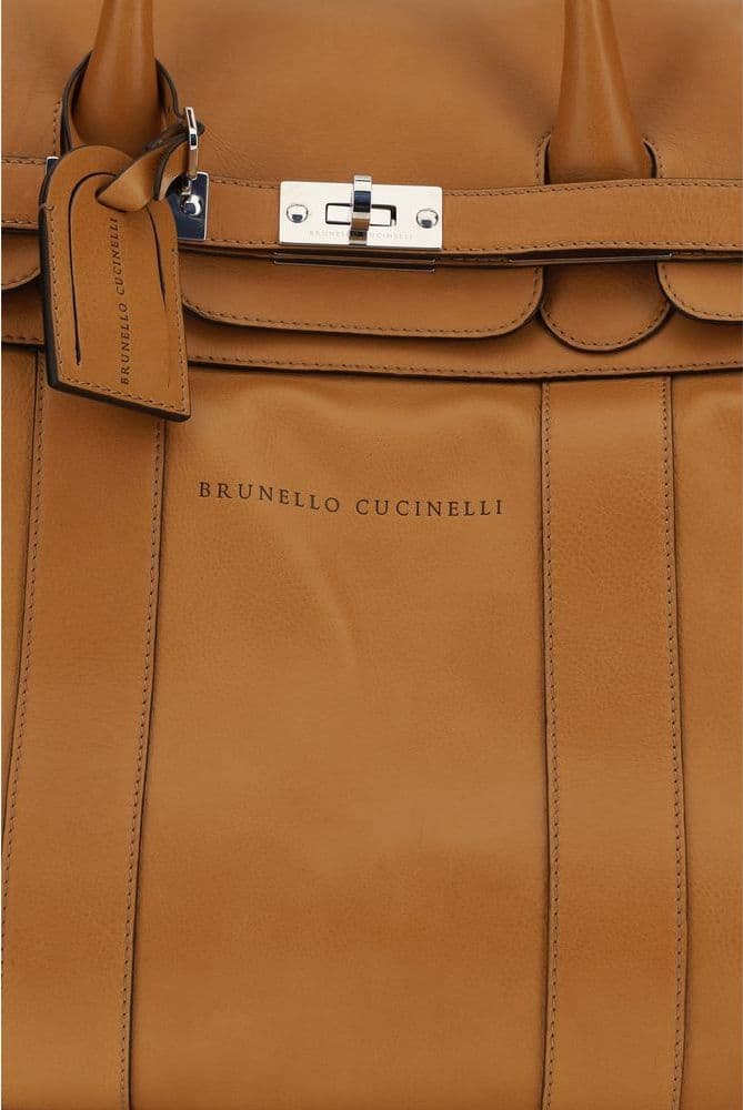 Brown Calf Leather Bos Taurus Luggage And Travel - 4