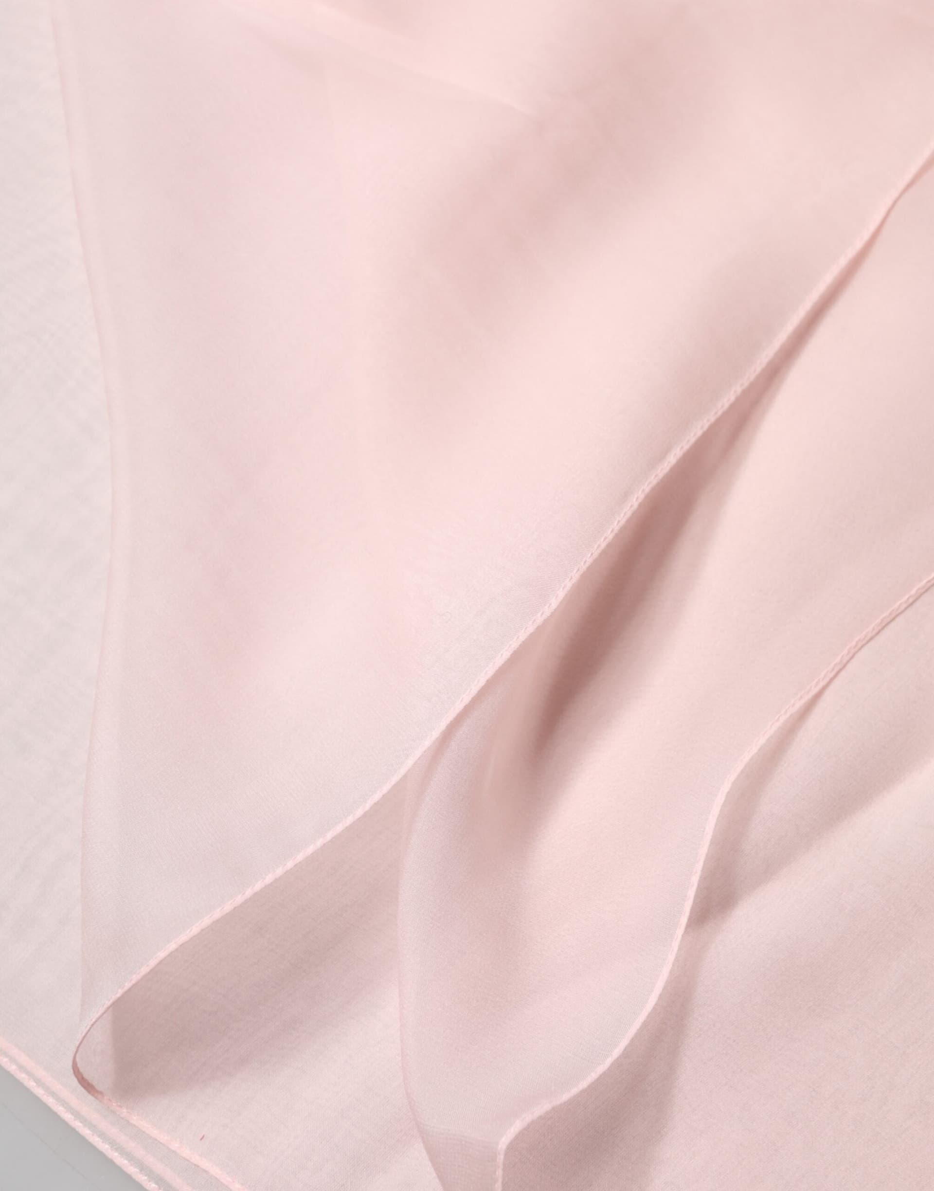 Light Pink Stole Silk Neck Wrap Shawl  Scarf - 2