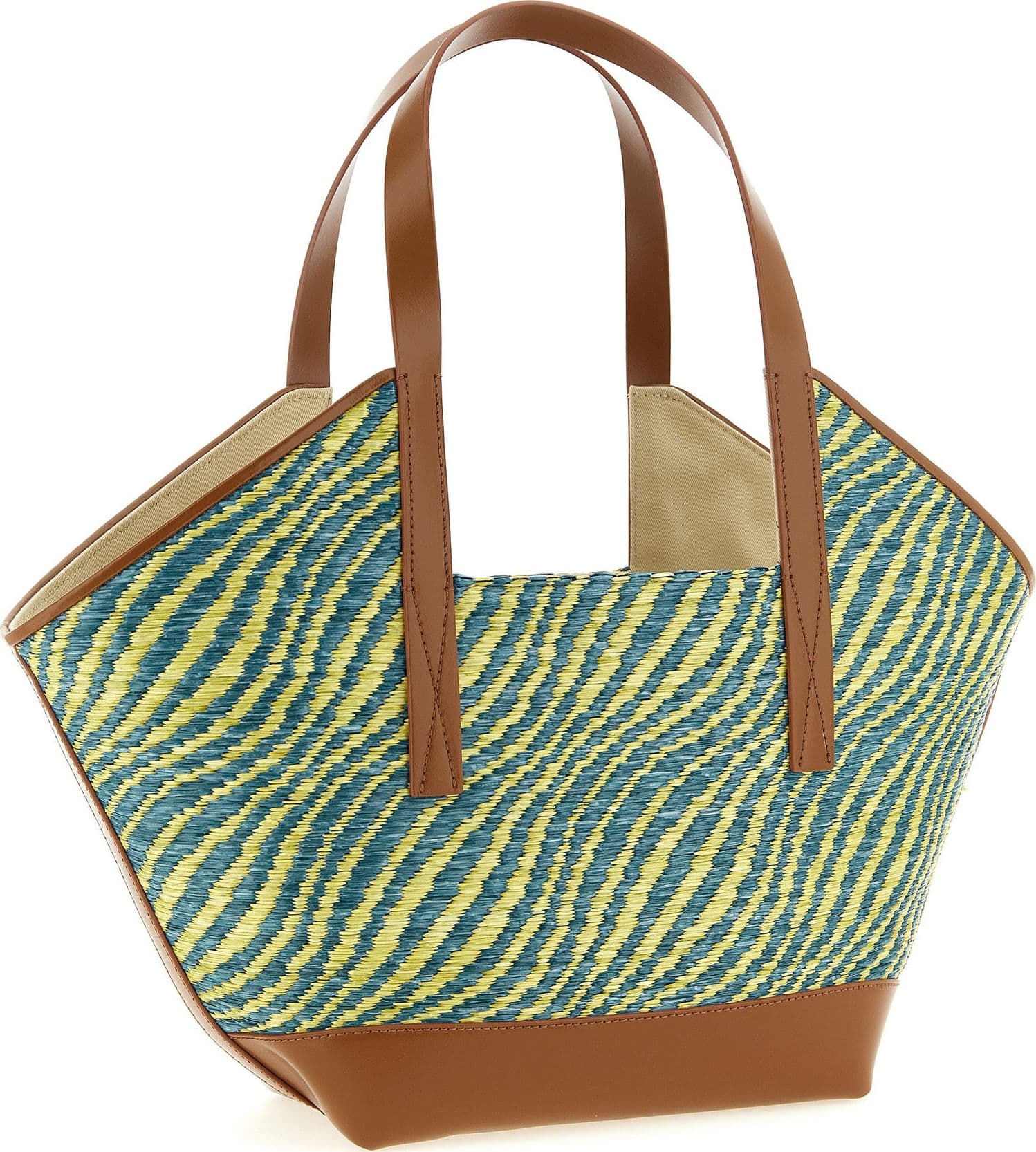Bicolor Polyamide Tote Bag - 2