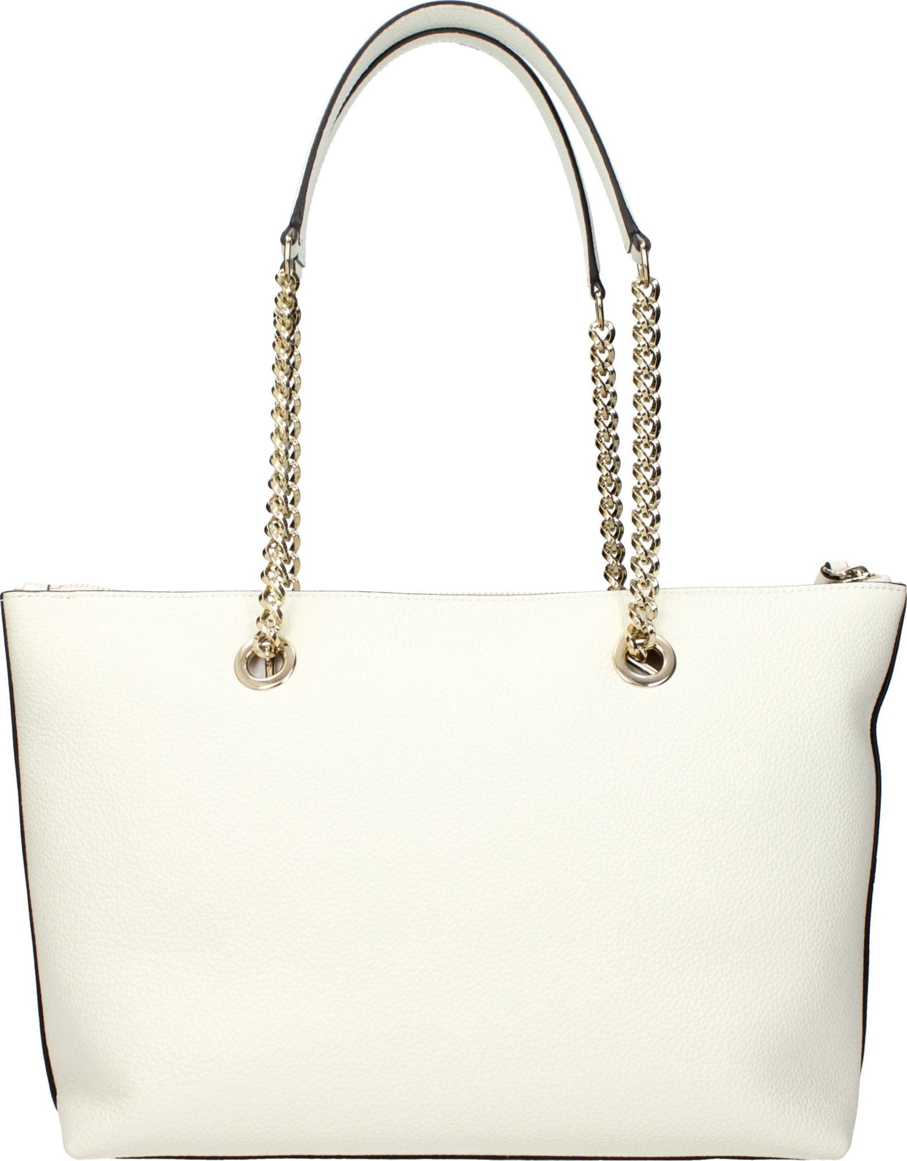 White Leather Shoulder Bag - 3