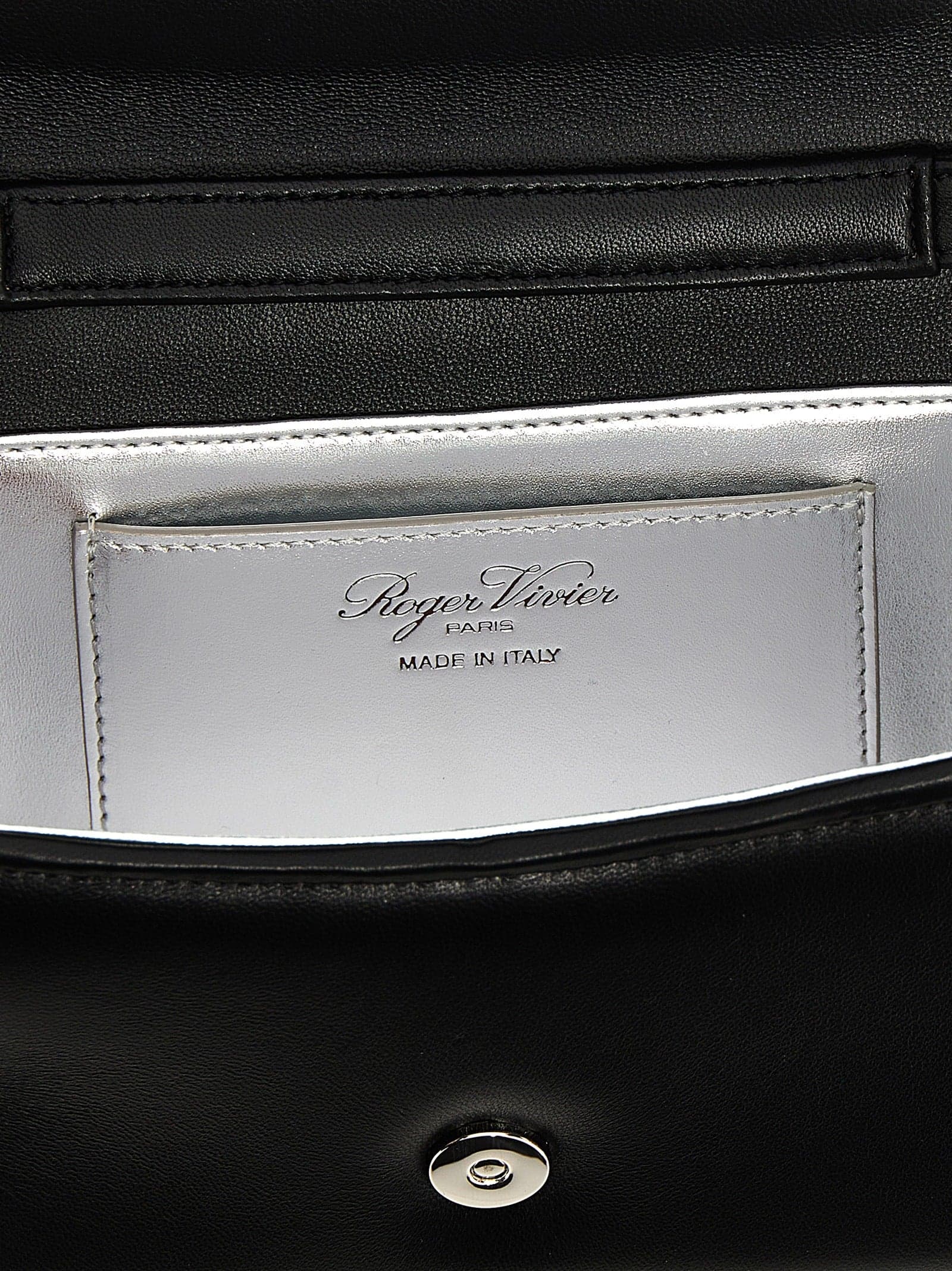 Black Lamb Leather Handbag - 4