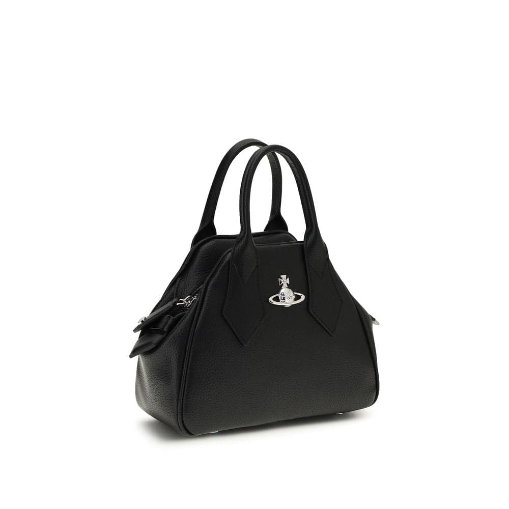 Black Polyurethane Handbag - 2