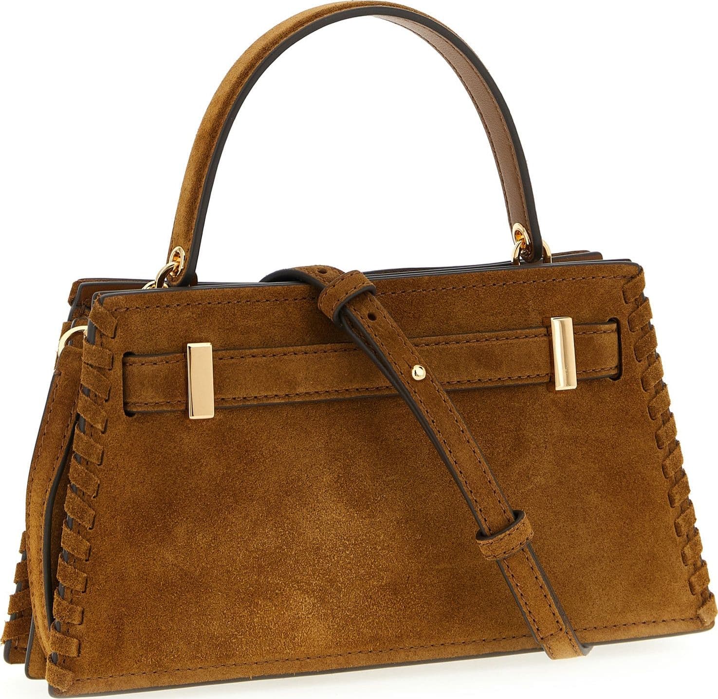 Brown Bovine Leather Handbag - 2