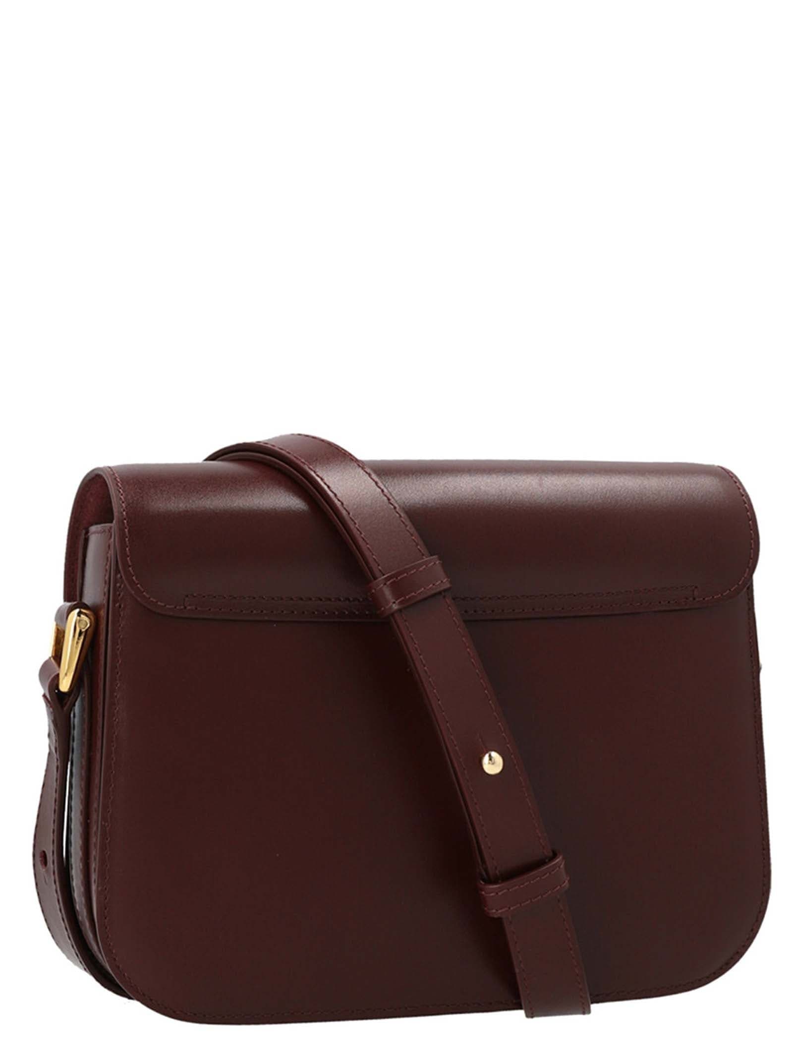 Bordeaux Cowhide Crossbody Bag - 2