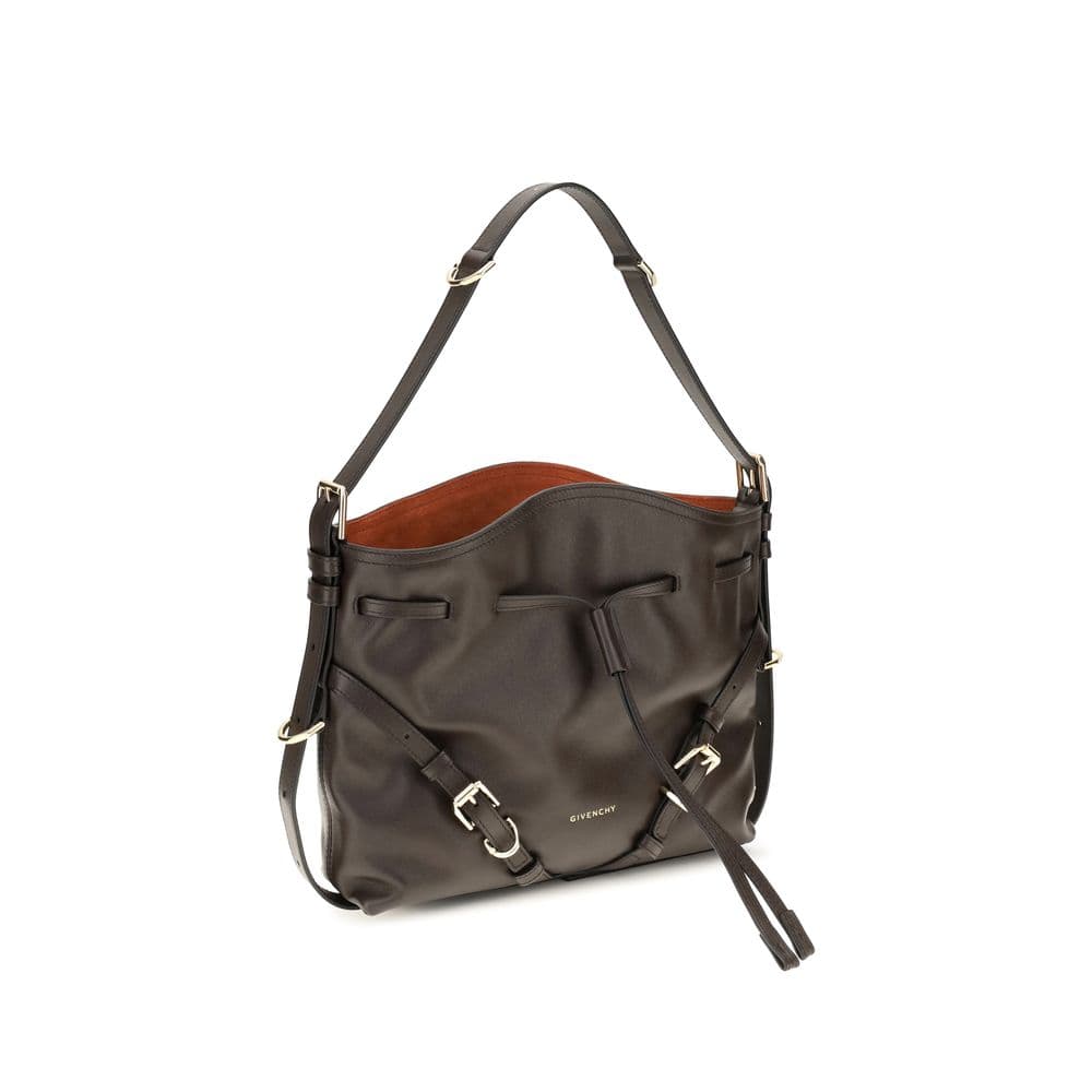 Brown Calf Leather Bos Taurus Backet Bag - 2