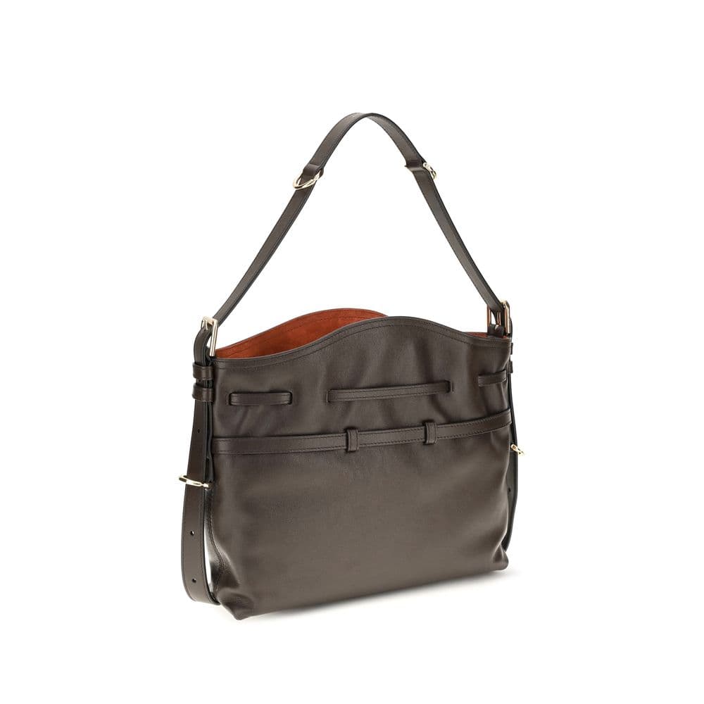 Brown Calf Leather Bos Taurus Backet Bag - 3