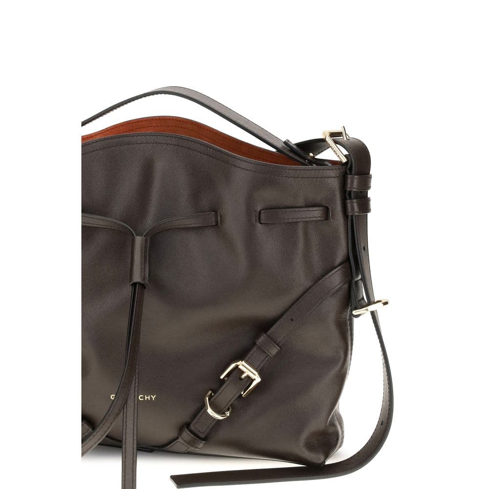 Brown Calf Leather Bos Taurus Backet Bag - 4