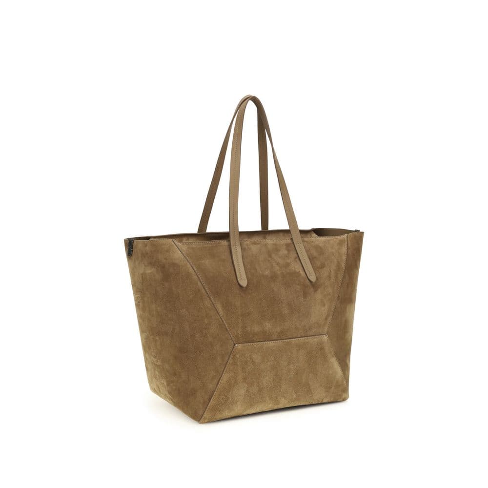 Beige Calf Leather Bos Taurus Shoulder Bag - 3