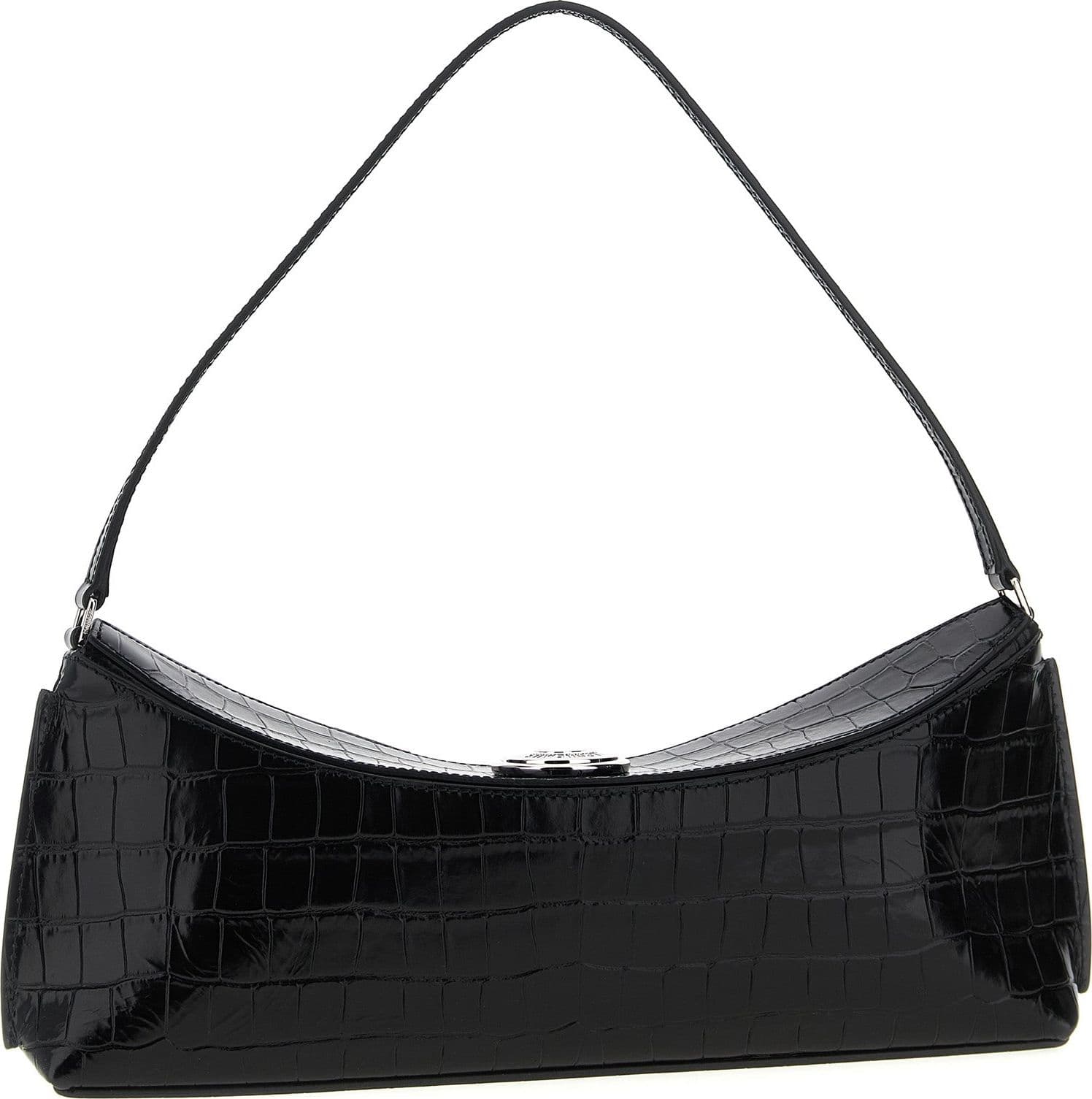 Black Calfskin Shoulder Bag - 2