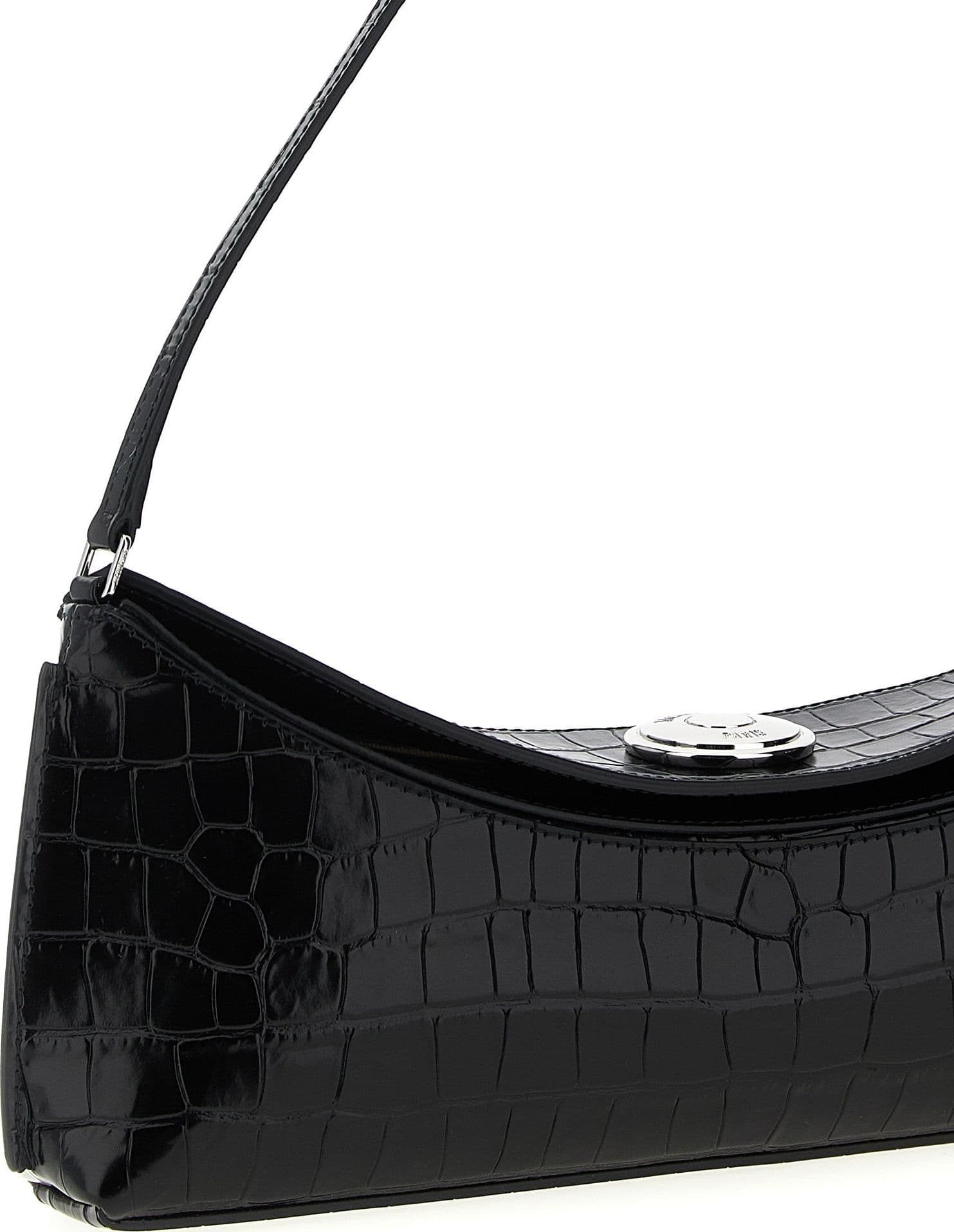 Black Calfskin Shoulder Bag - 3