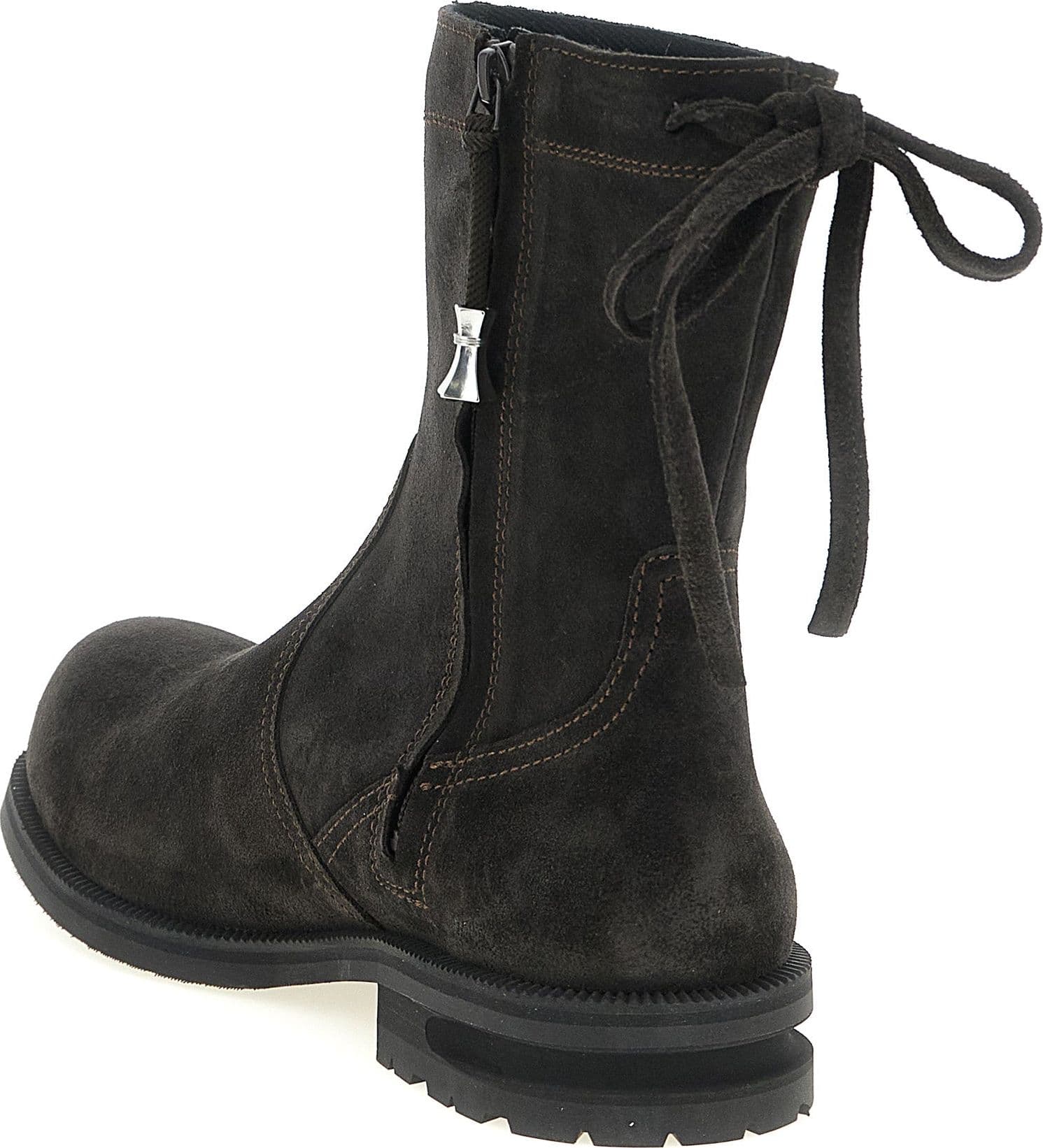 Brown Calfskin Ankle Boots - 3