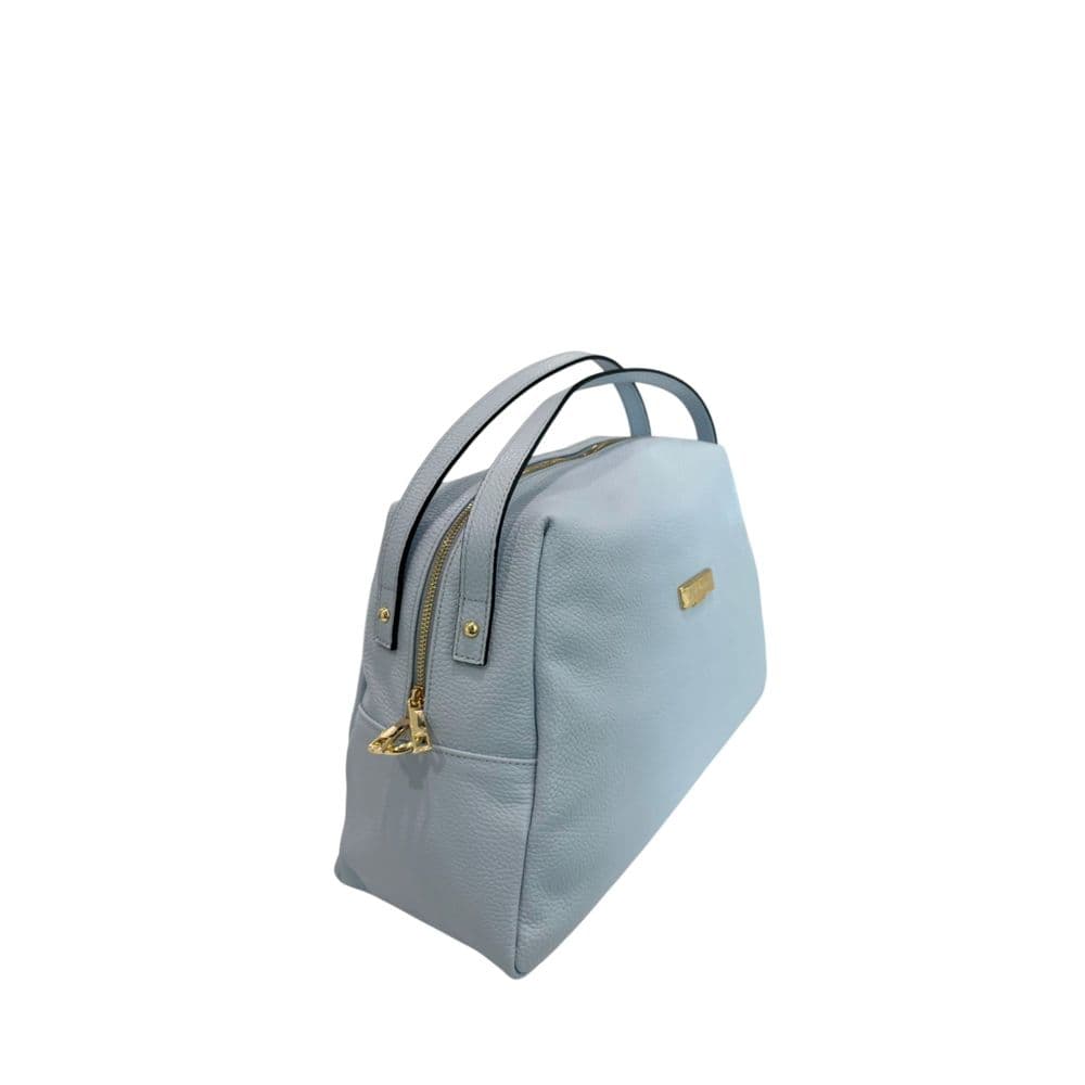 Blue Leather Women Bag - 2