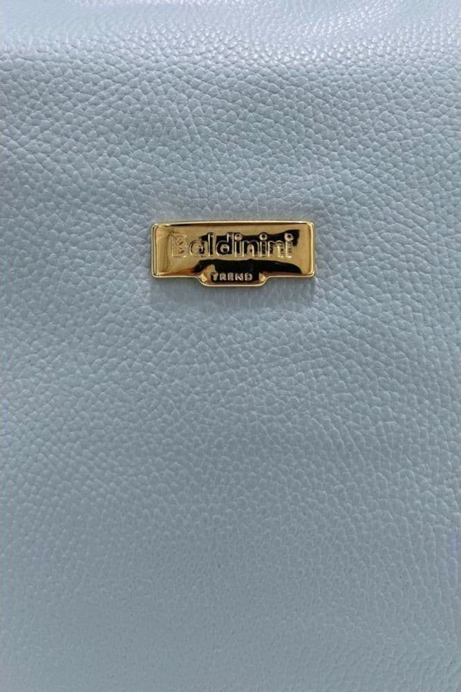 Blue Leather Women Bag - 4
