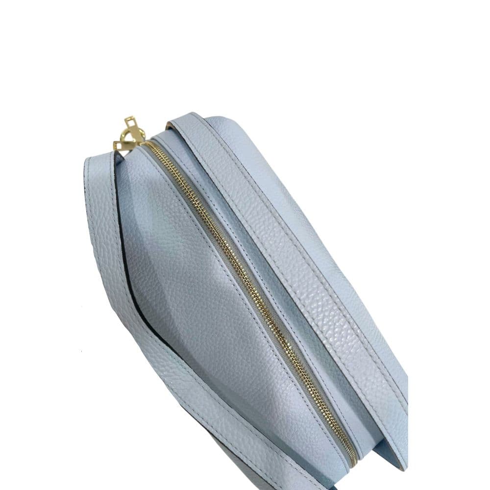 Blue Leather Women Bag - 5