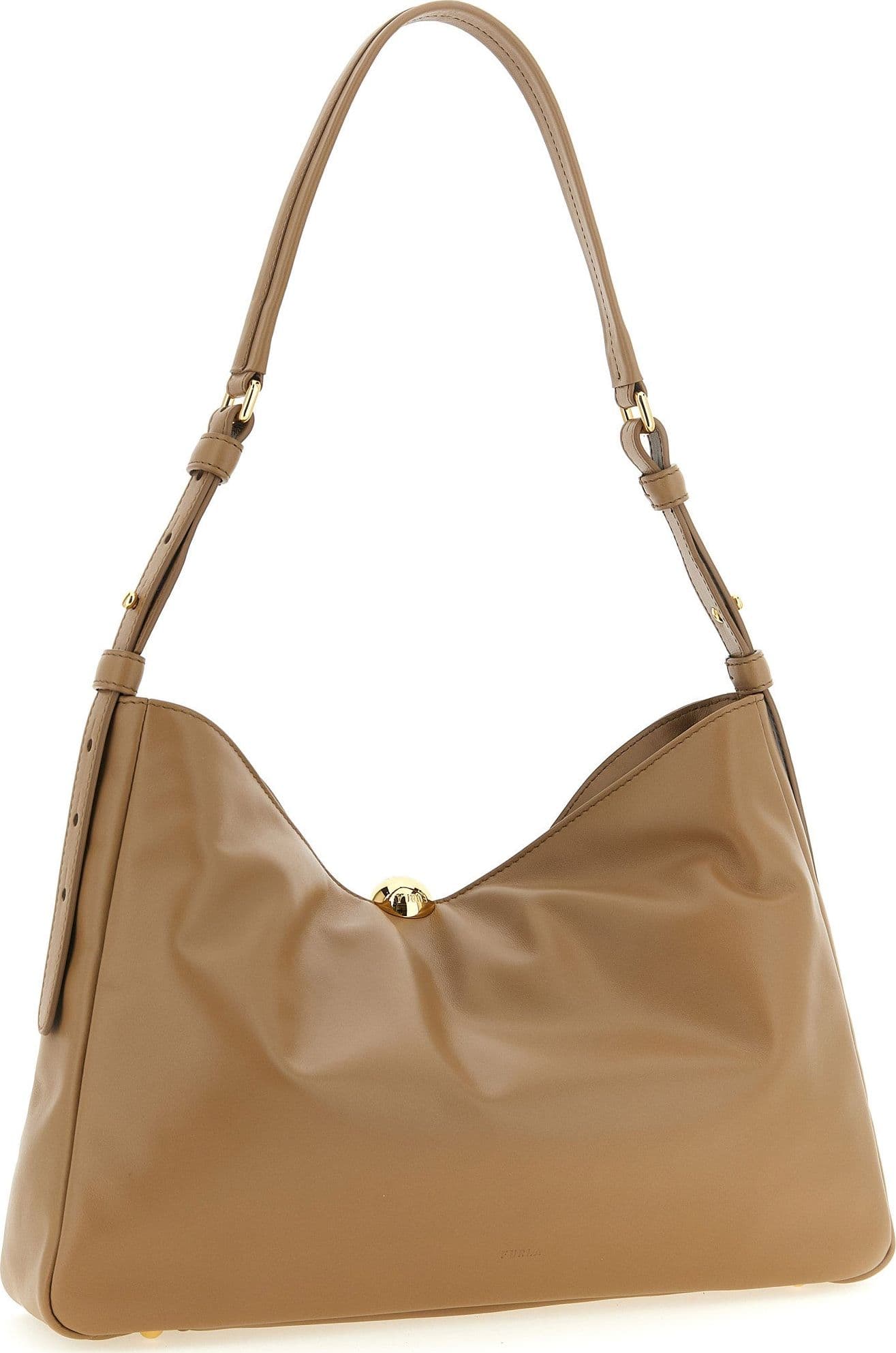 Beige Calfskin Shoulder Bag - 2