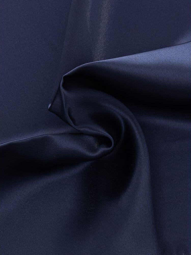 Blue Silk Pocket Square - 3
