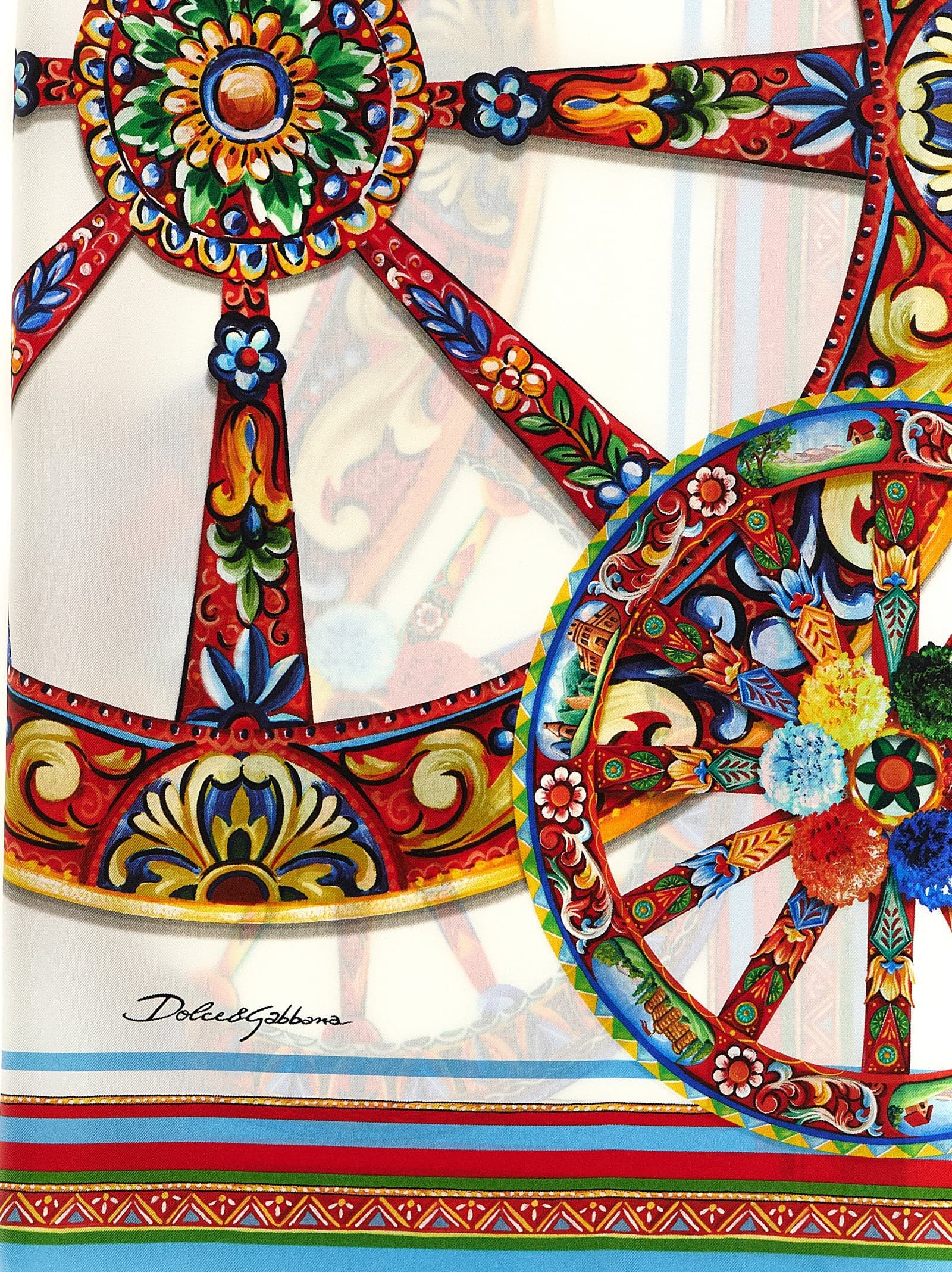 Multicolor Silk Scarf - 3