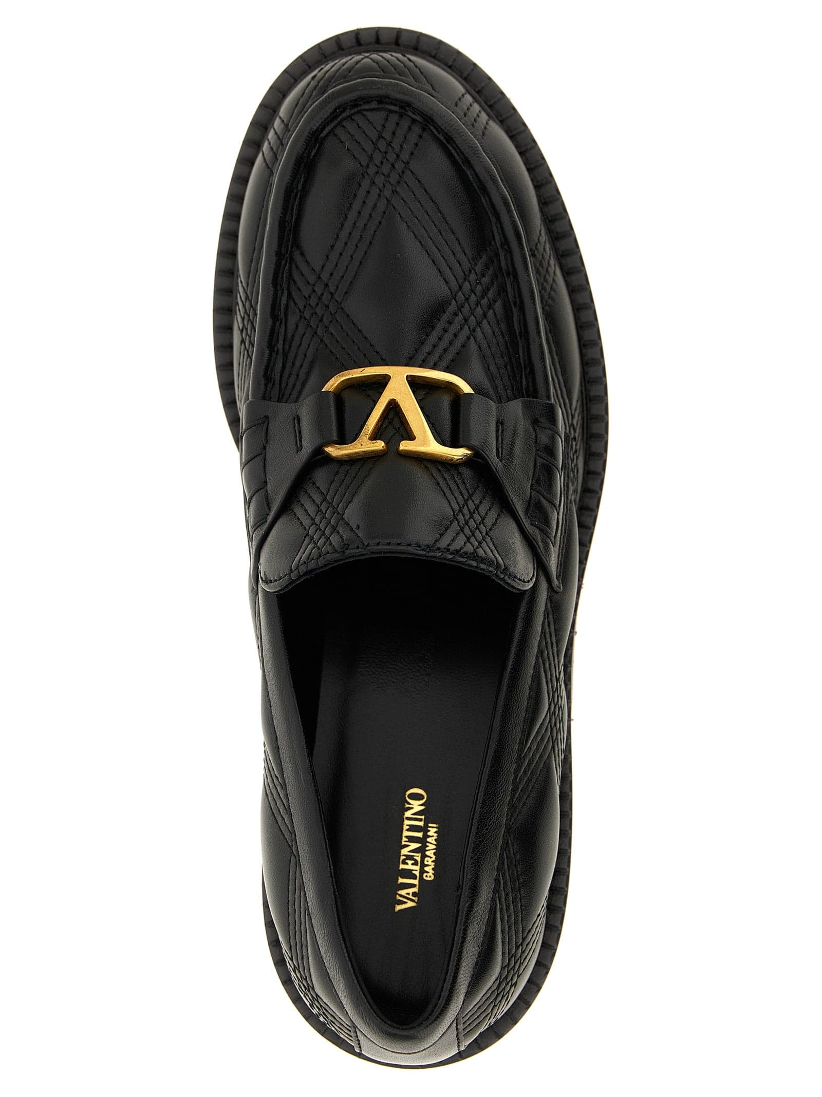 Black Lamb Leather Slip-On Loafers - 4