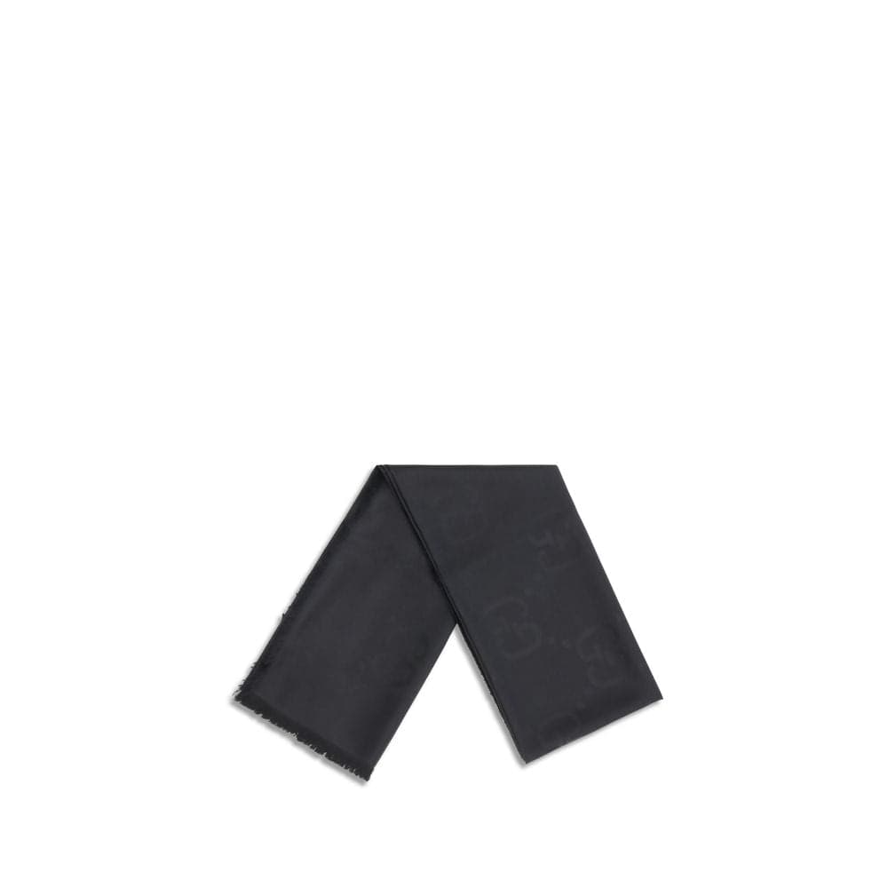 Black Wool Oves Aries Scarf - 2