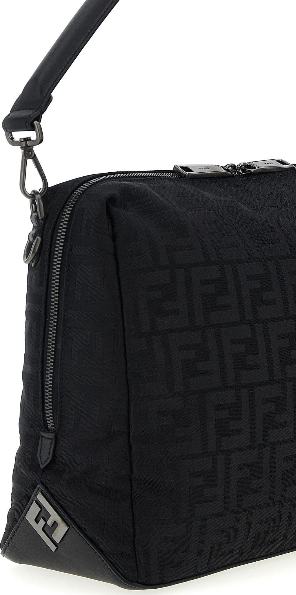 Black Polyamide Shoulder Bag - 3