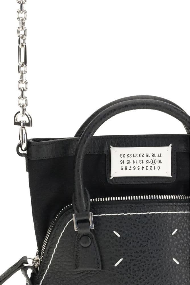 Black Calf Leather Bos Taurus Handbag - 4