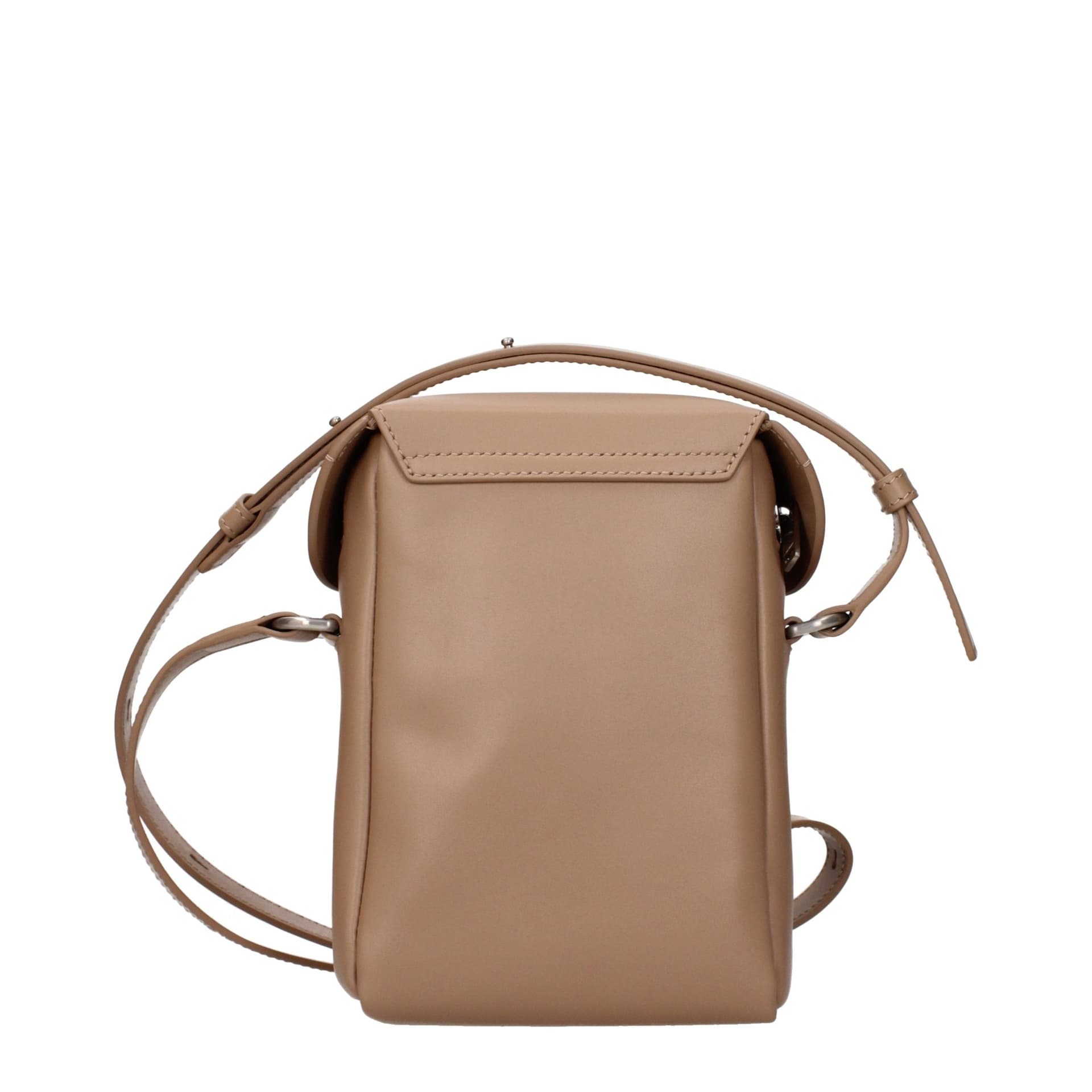Brown Leather Crossbody Bag - 3