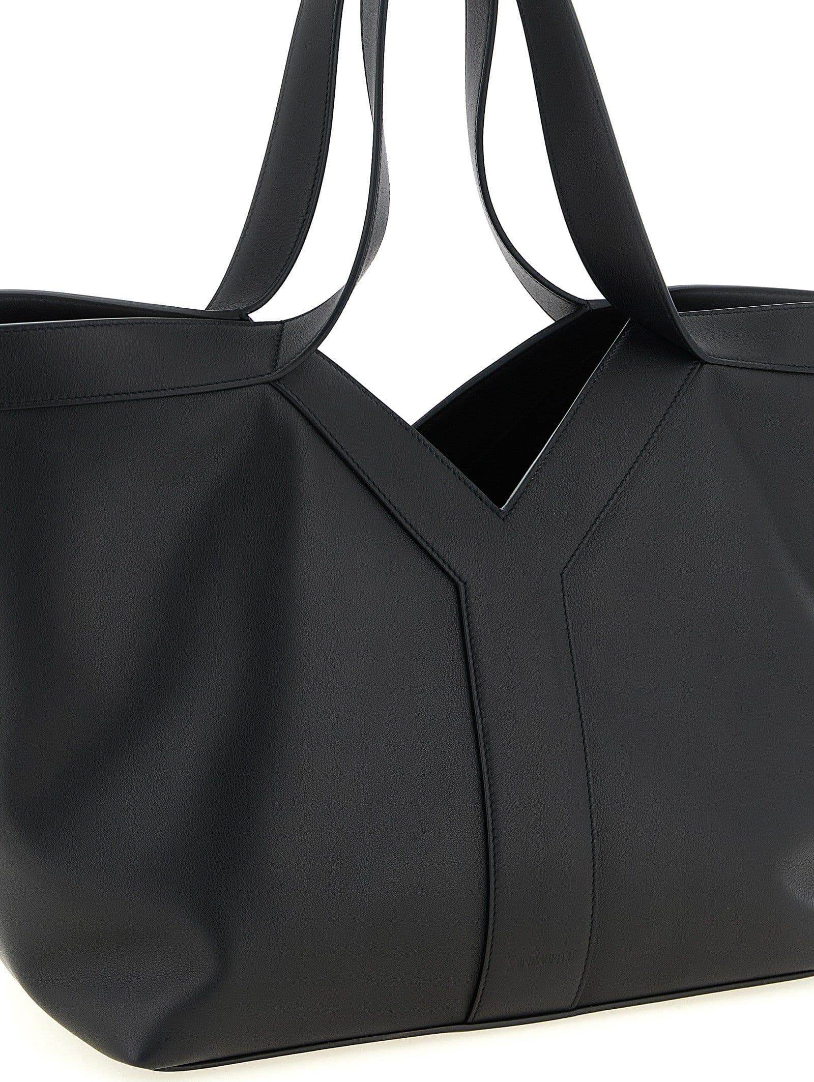 Black Calfskin Tote Bag - 3