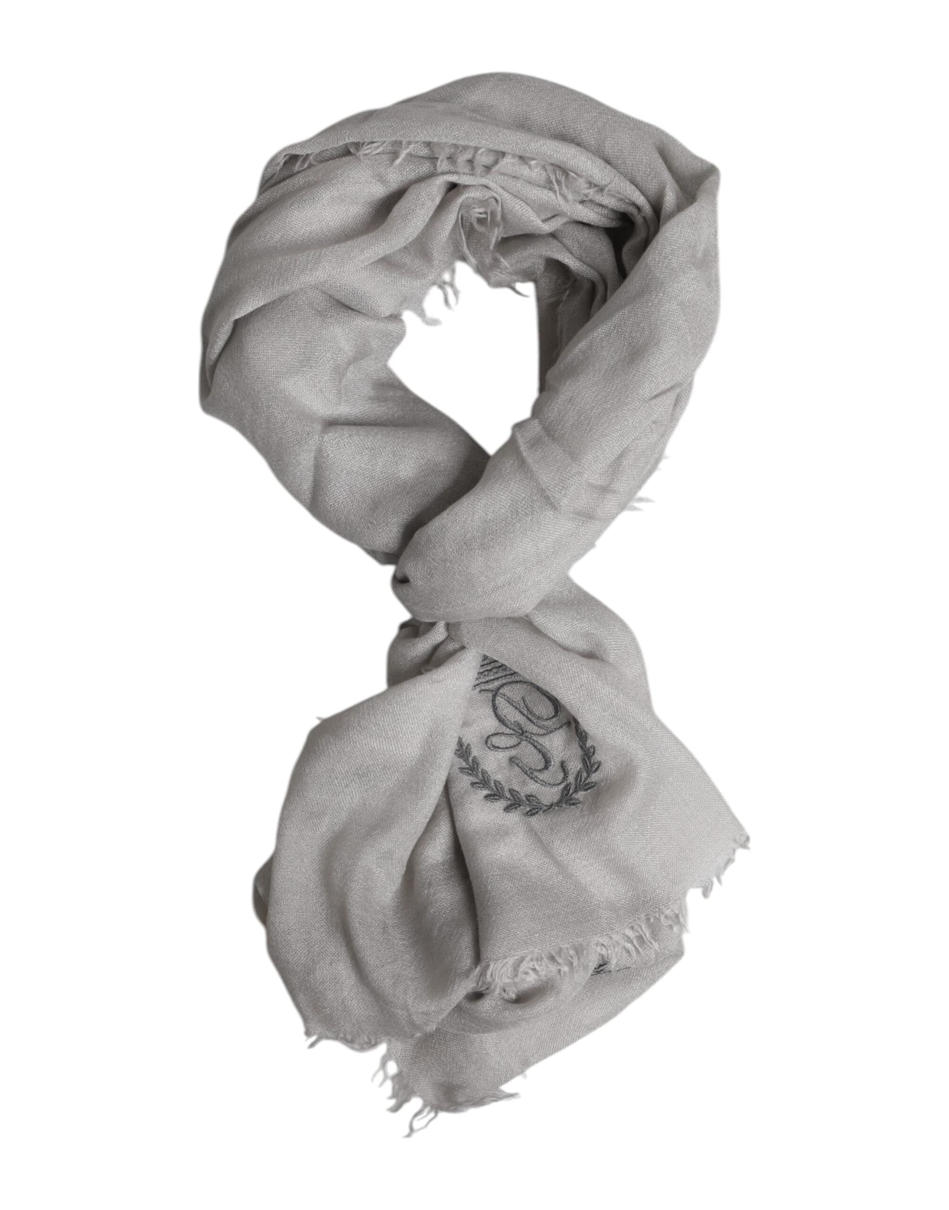 Gray DG Crown Neck Warmer Wrap Shawl Scarf - 2