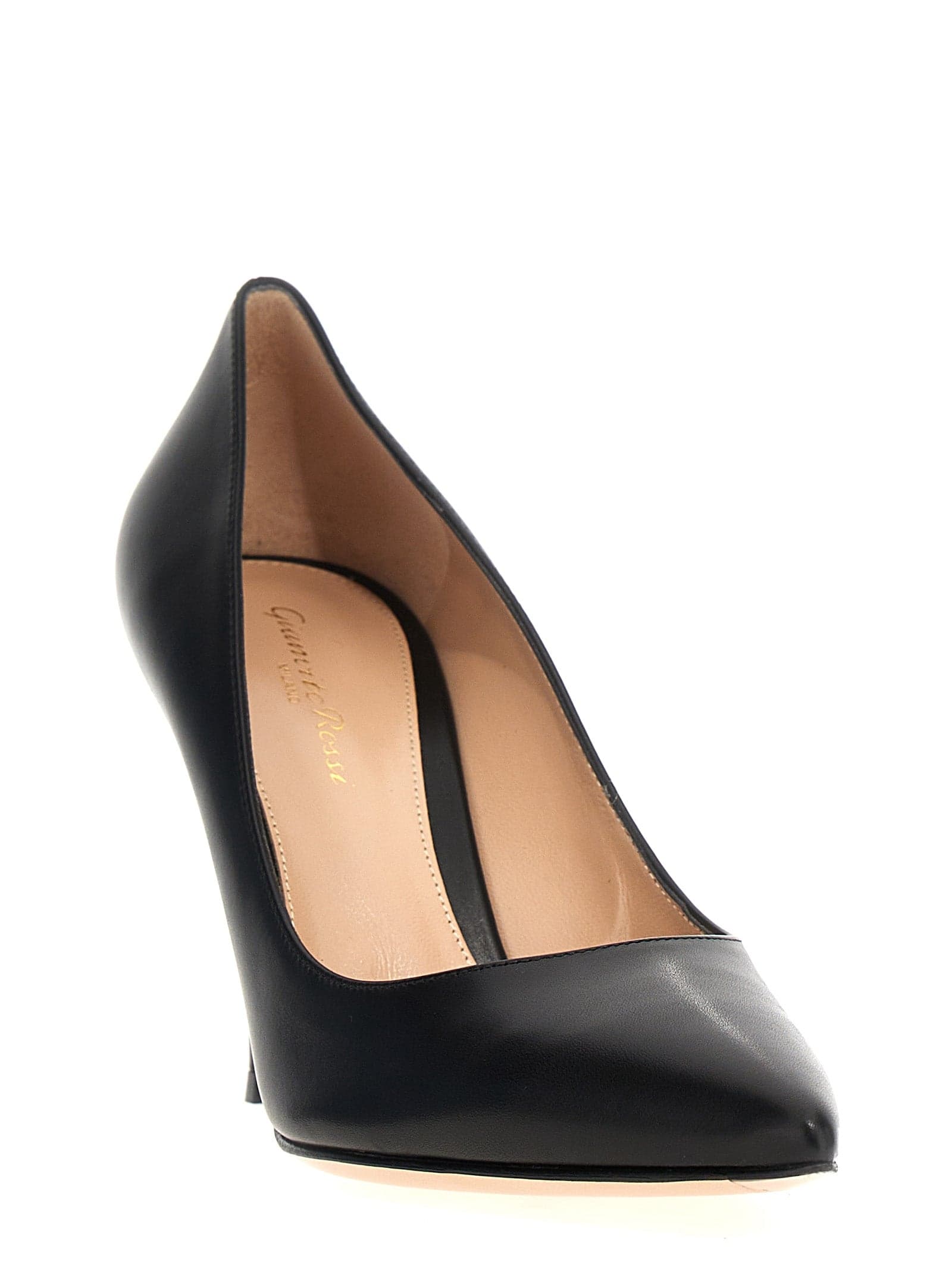 Black Calfskin High Heel Pumps - 2