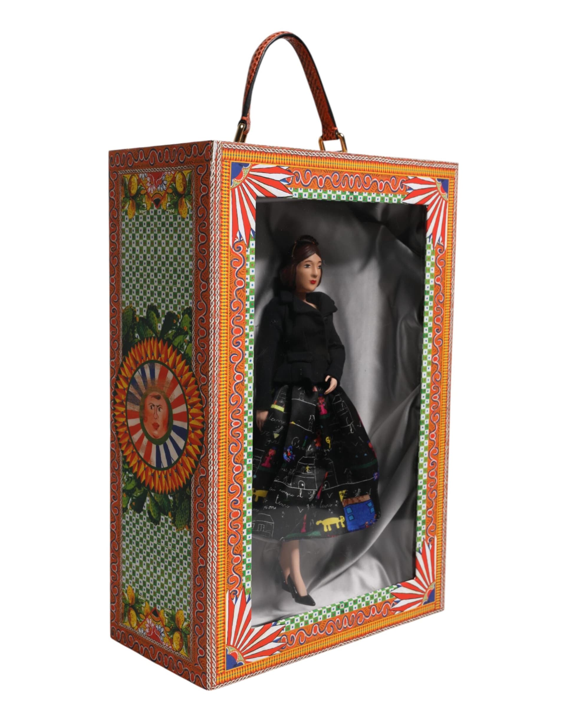 Black Dress Ceramic Porcelain Fashion Leather Sicily Dolls - 3