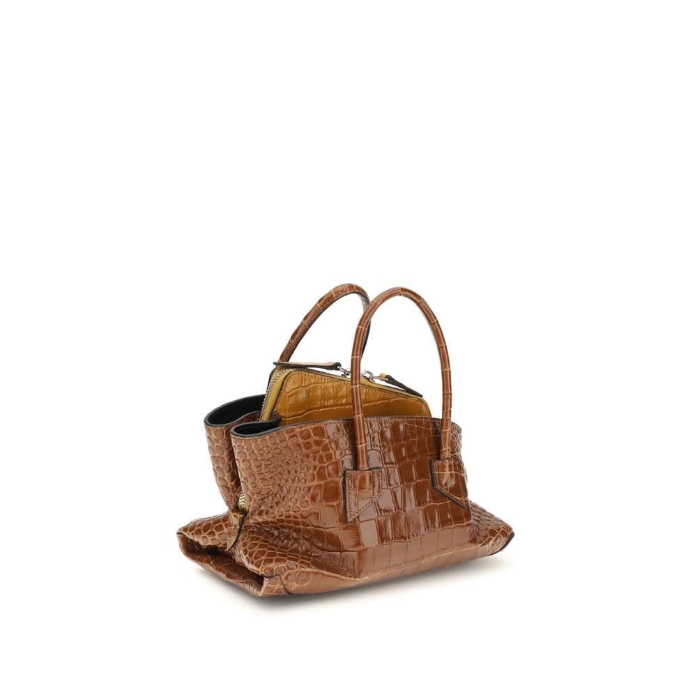 Brown Calf Leather Bos Taurus Handbag - 2