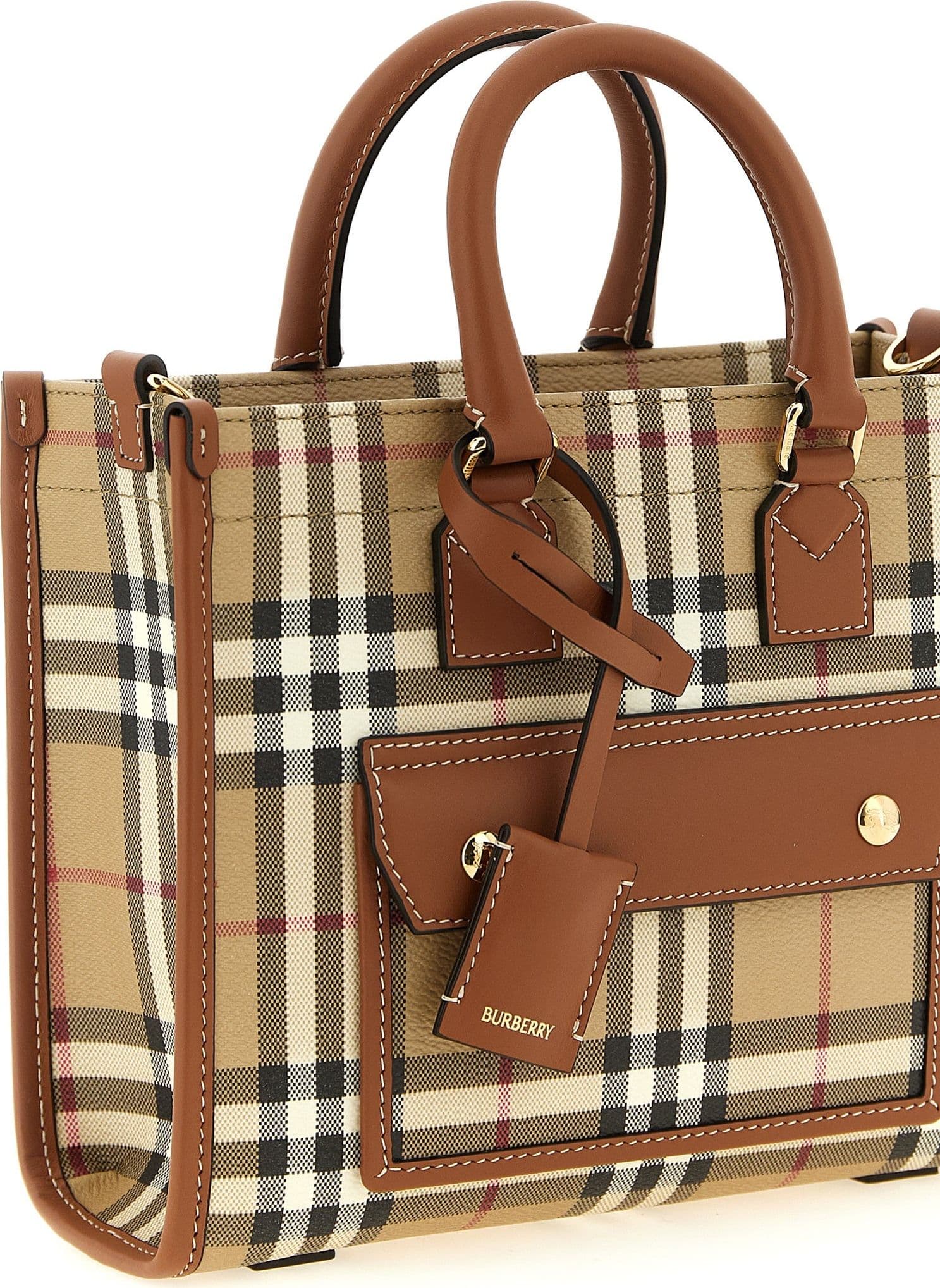 Beige Polyethylene Tote Bag - 3