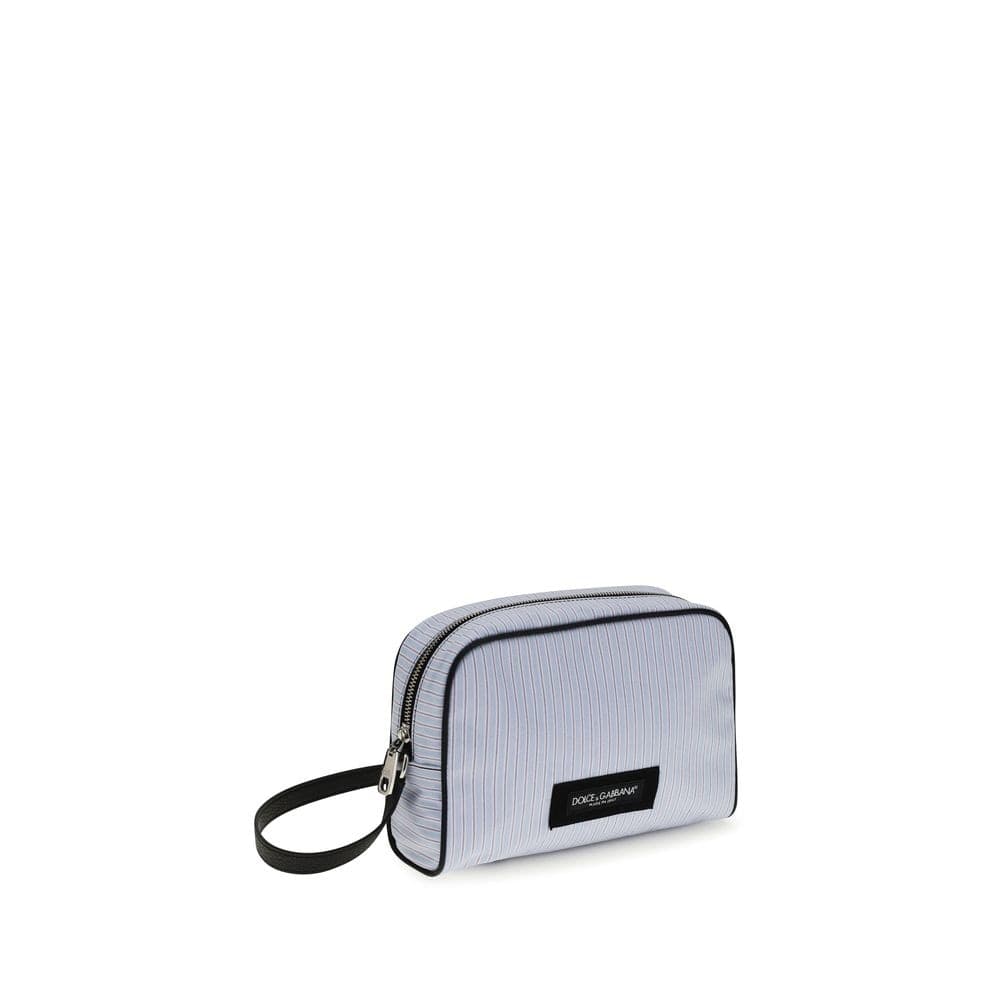 Blue Cotton Handbag - 2