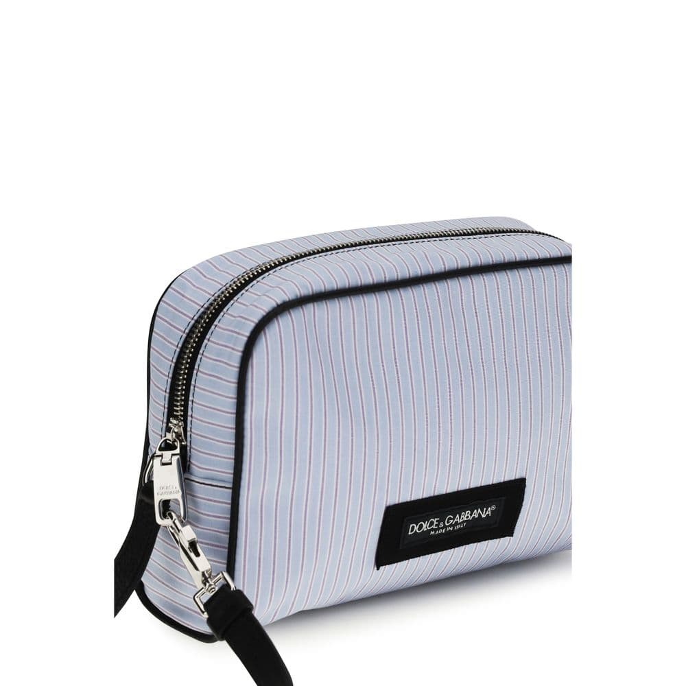 Blue Cotton Handbag - 4