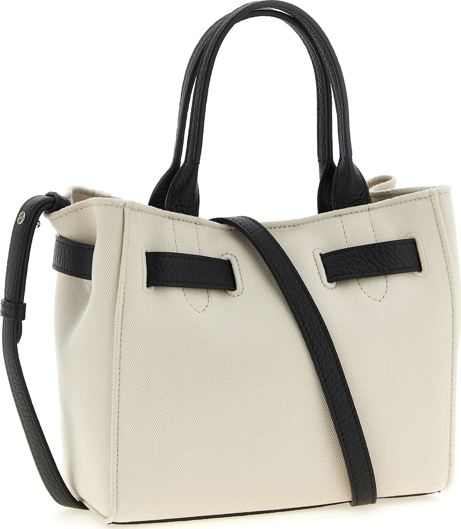 Bicolor Cotton Tote Bag - 2
