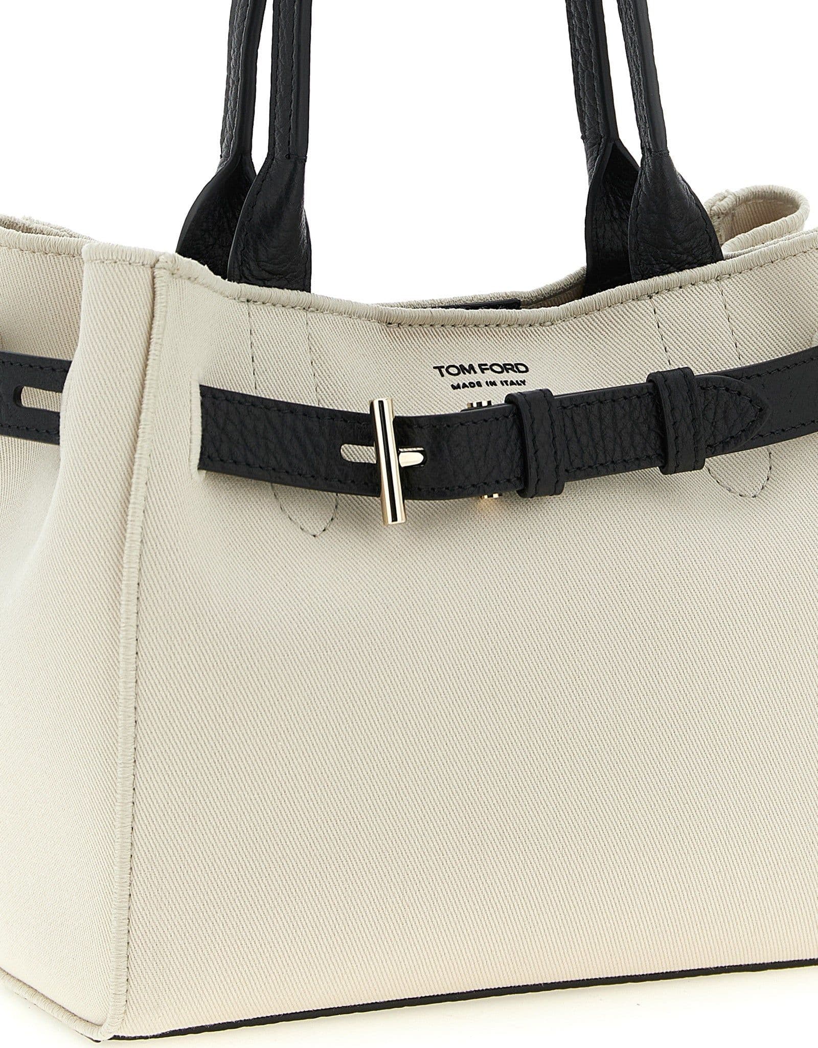 Bicolor Cotton Tote Bag - 3