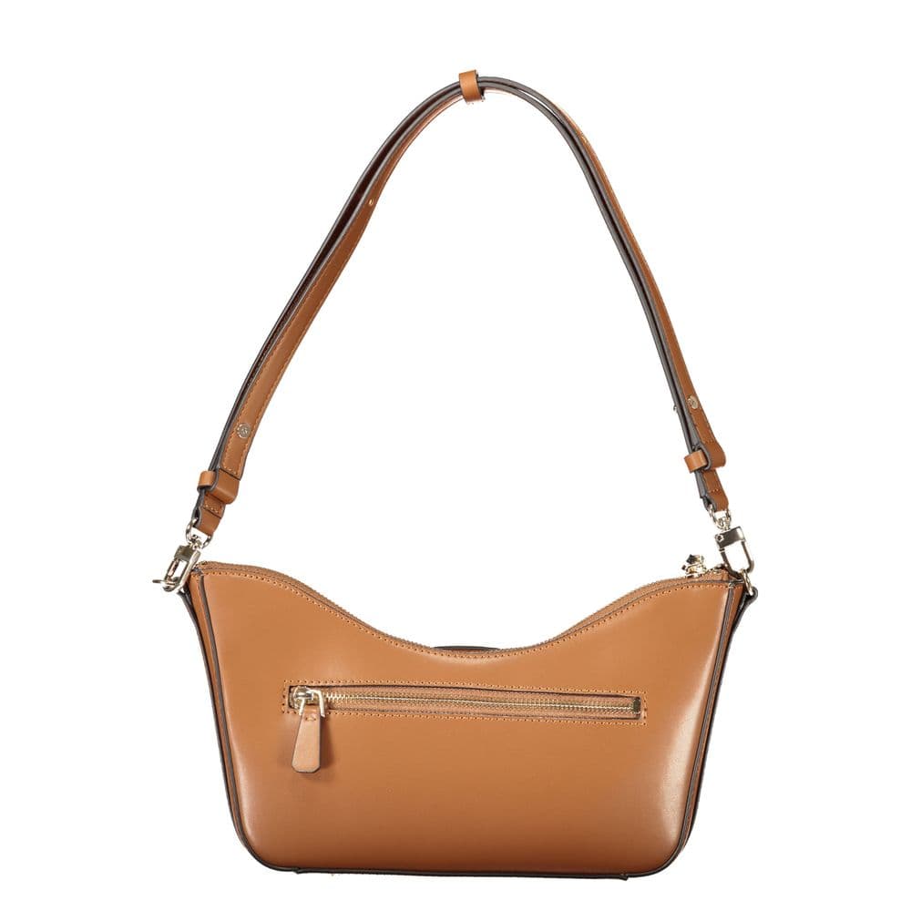 Marrone Polyurethane Women Handbag - 2