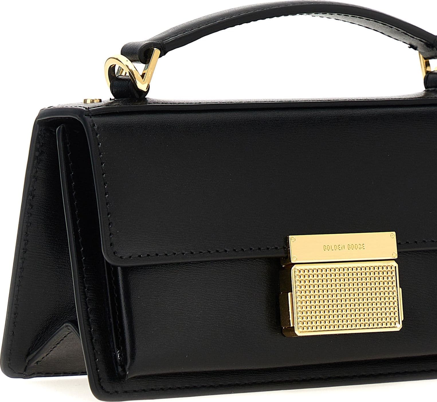 Black Cowhide Handbag - 3