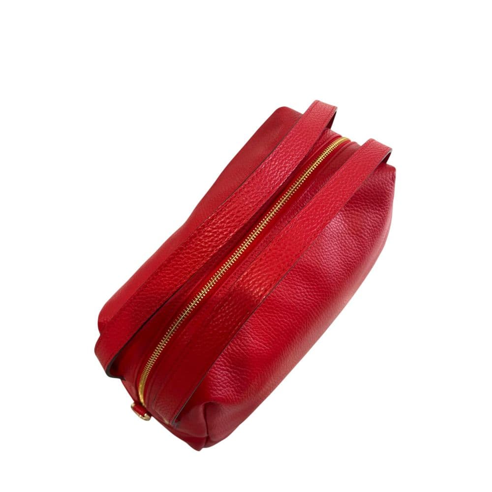 Red Leather Women Shoulder Bag - 6