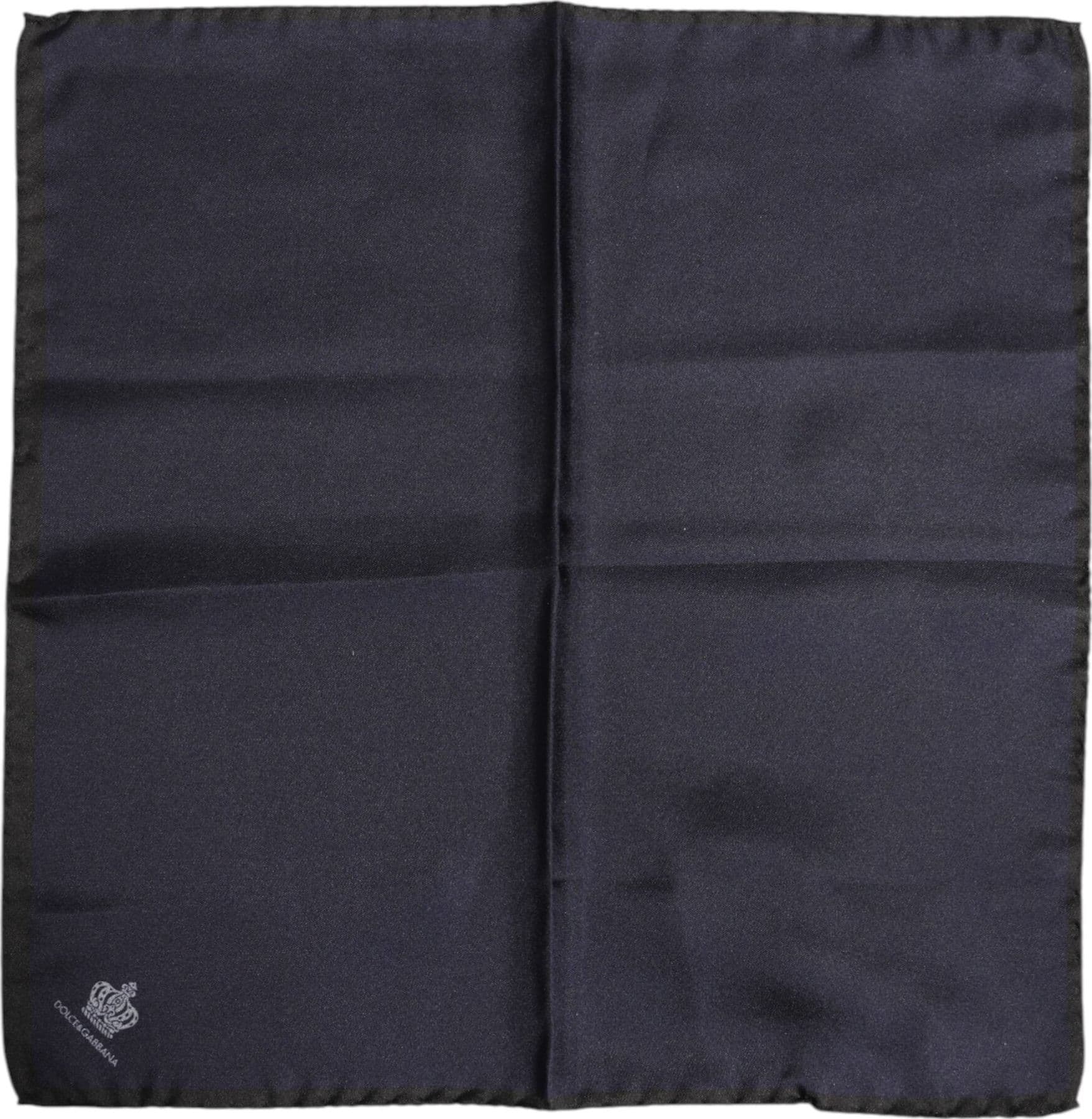 Blue DG Crown Silk Square Men Foulard Scarf