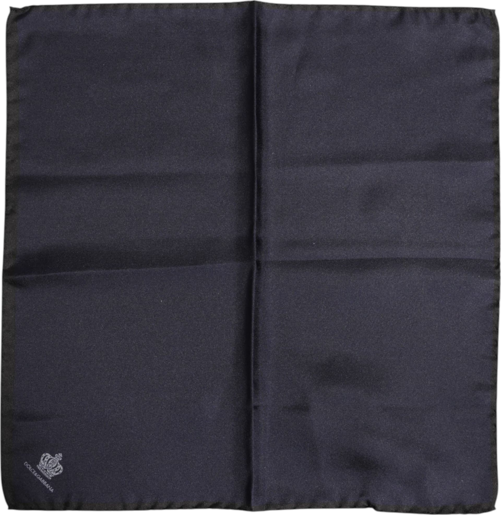 Blue DG Crown Silk Square Men Foulard Scarf - 3