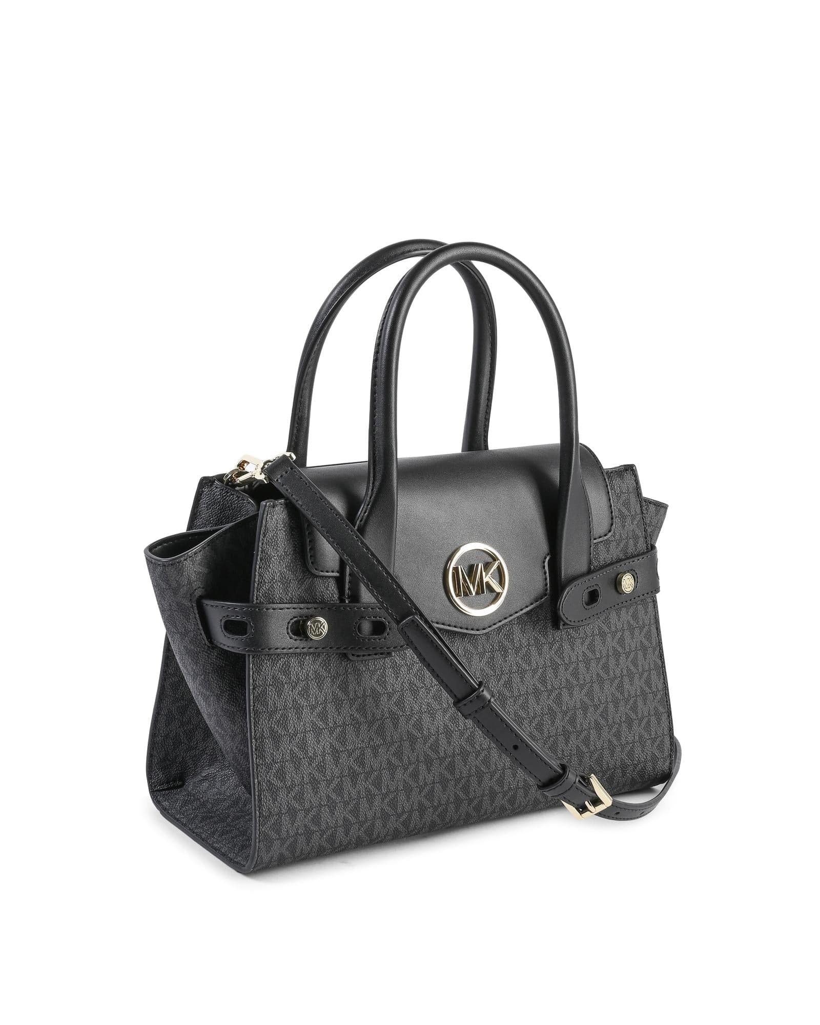 Black Pvc Satchel Bag - 2