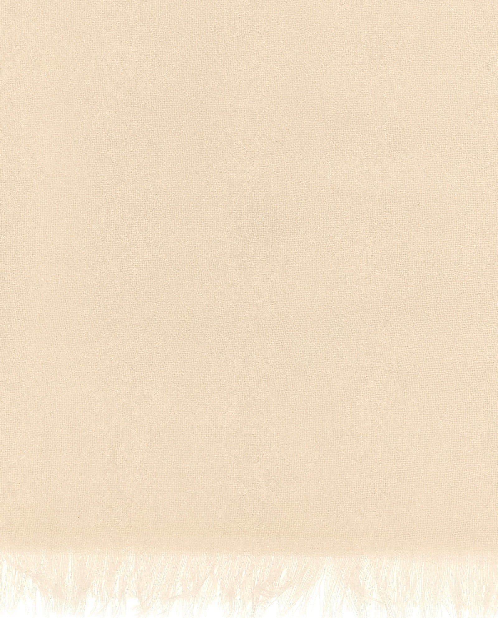 Beige Cashmere Scarf - 2