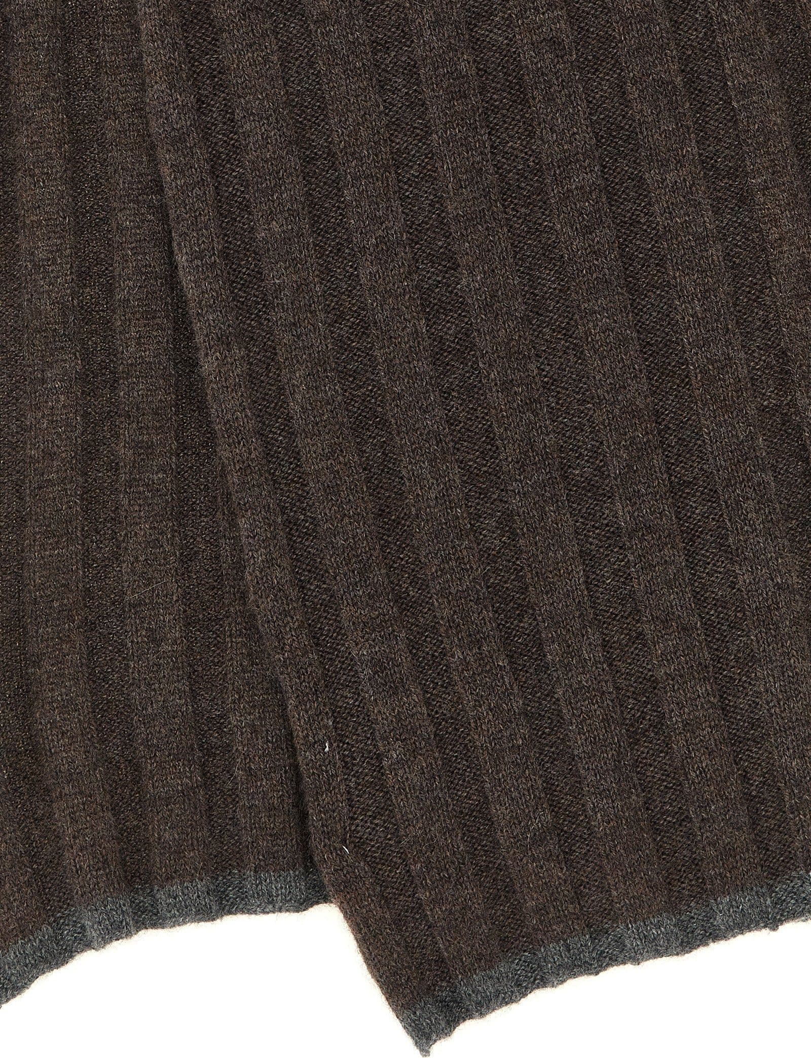 Brown Cashmere Scarf - 3