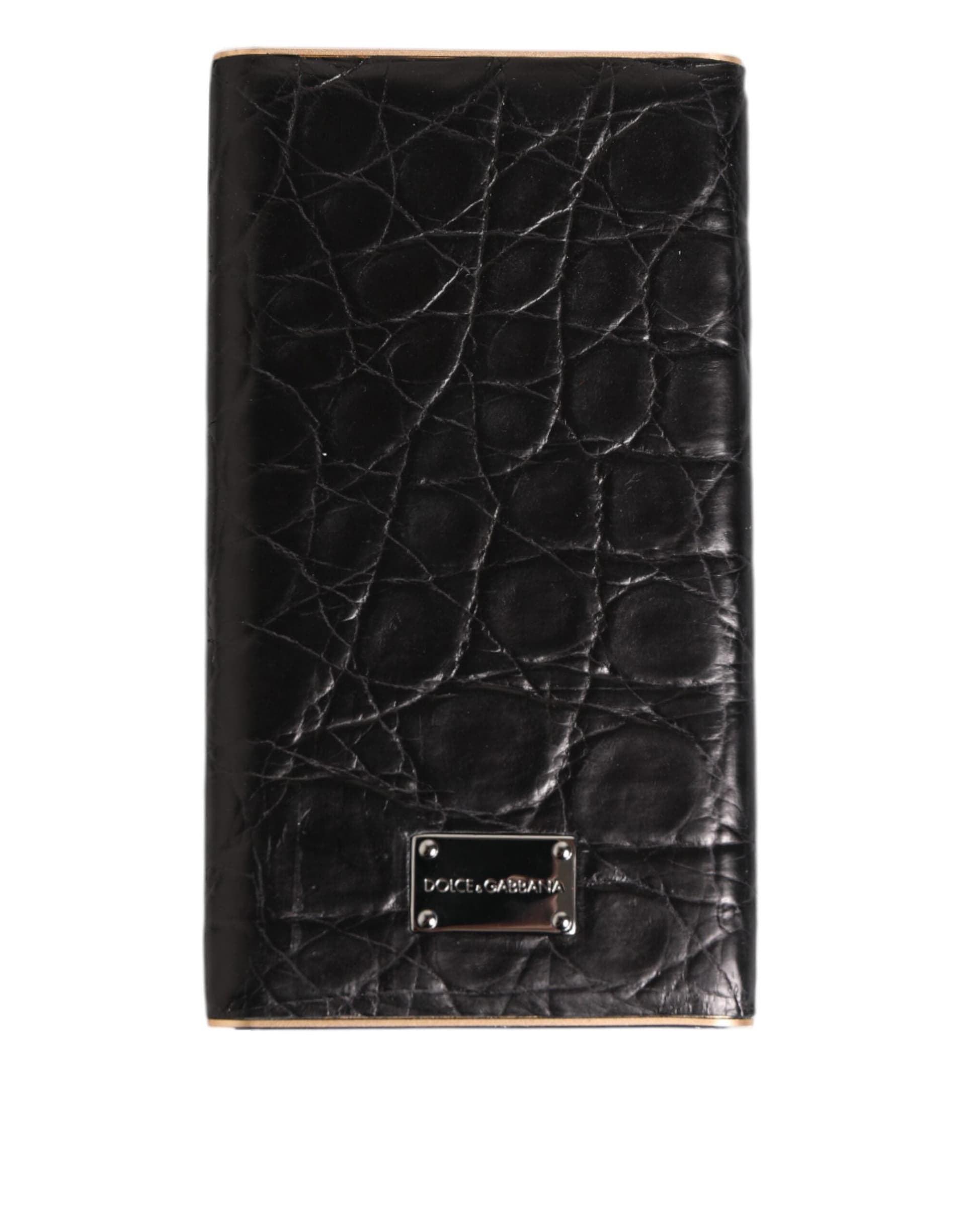 Black Leather Exotic Skin 3000mAh Power Bank Charger USB - 2
