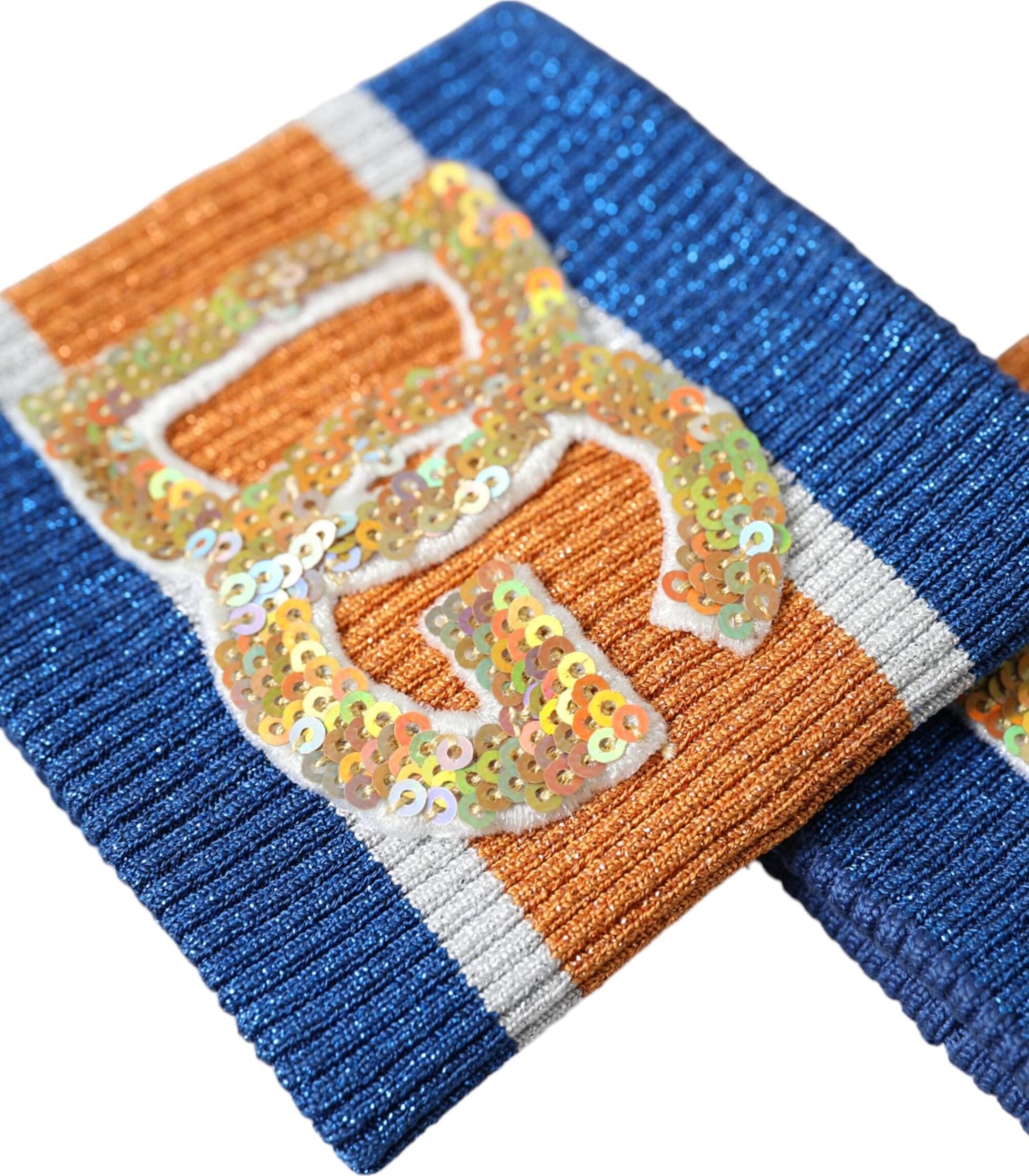 Multicolor Logo Sequin Viscose Wristband - 5