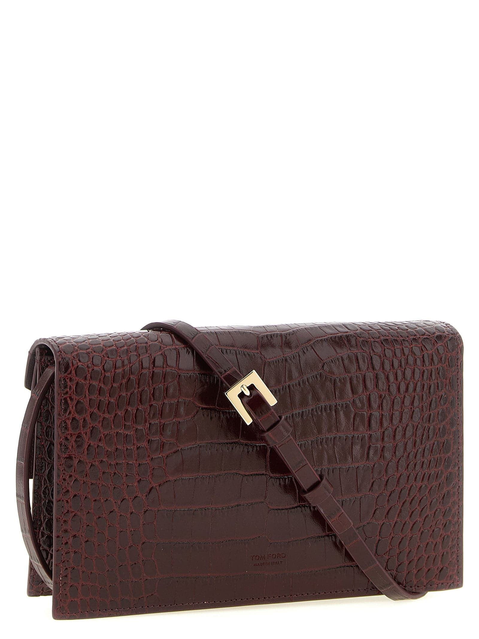 Bordeaux Calfskin Clutch Bag - 2